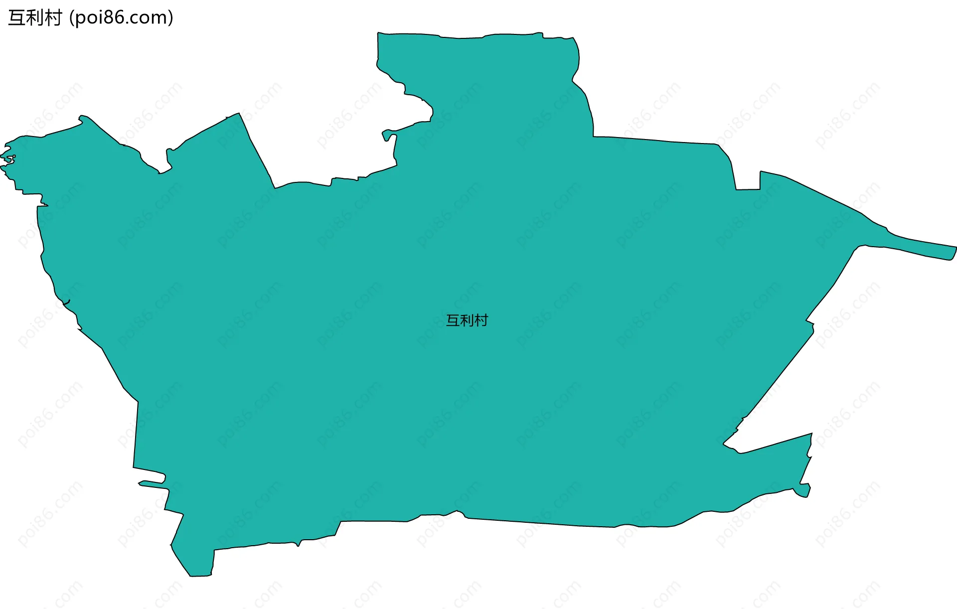 互利村边界地图