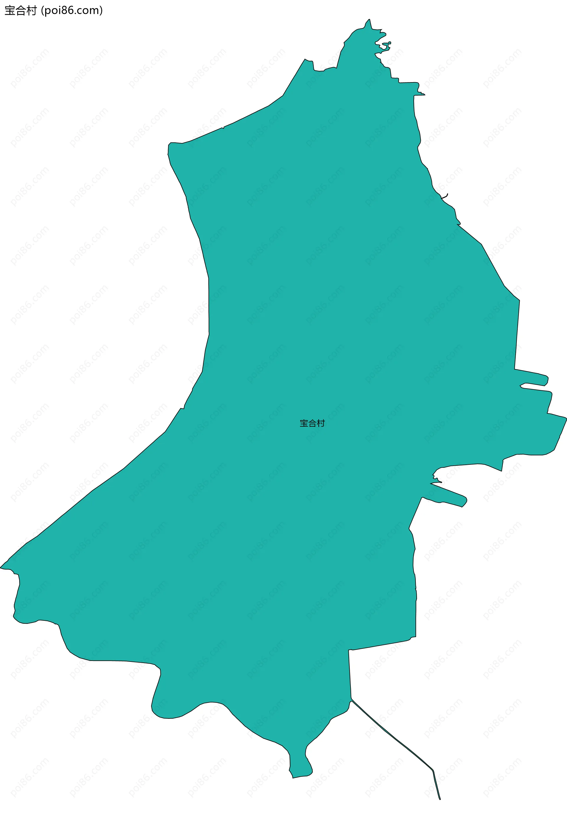 宝合村边界地图