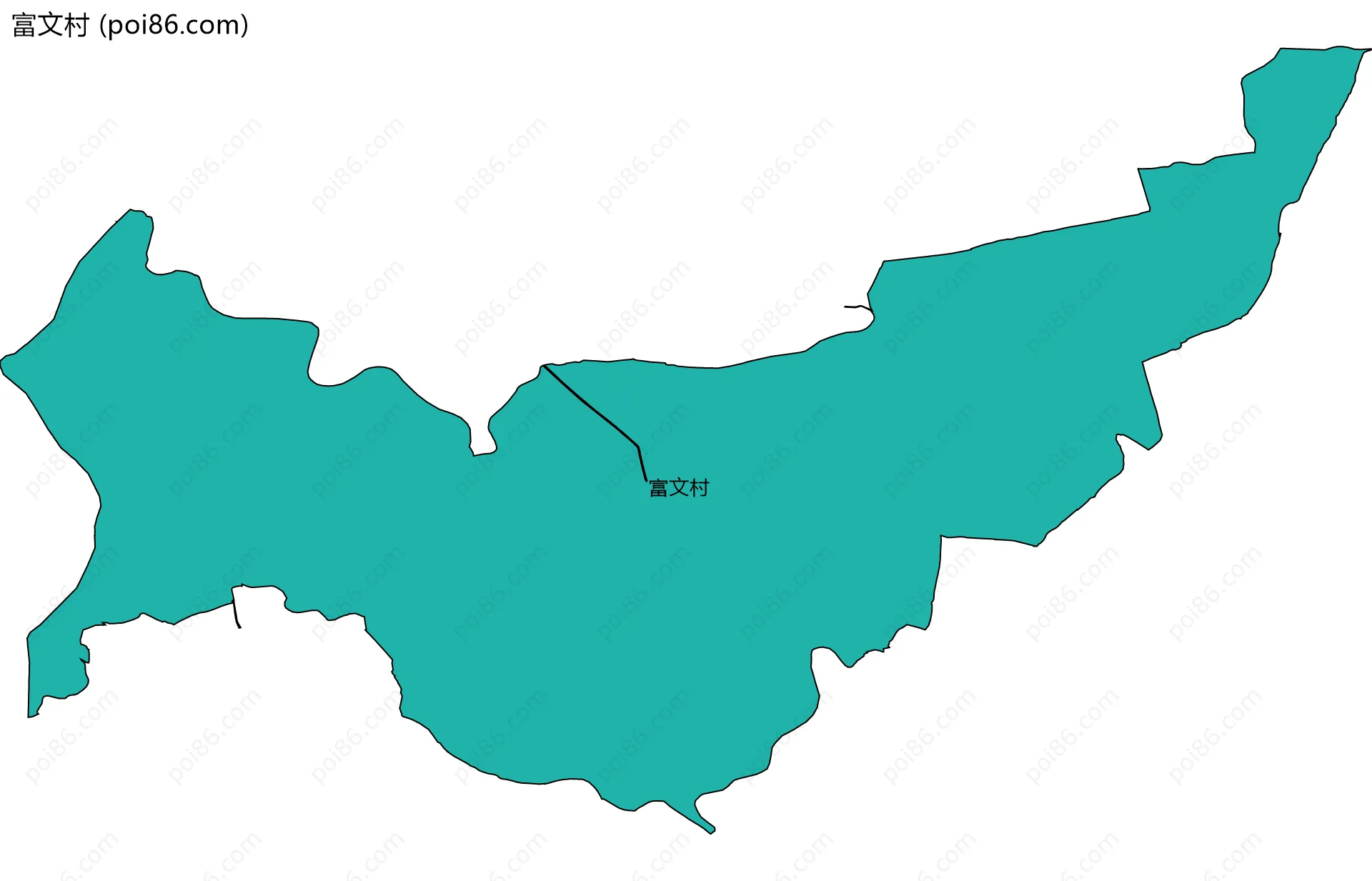 富文村边界地图