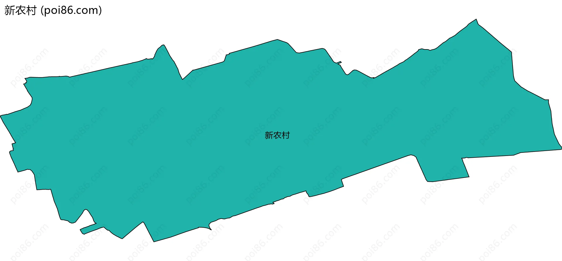 新农村边界地图