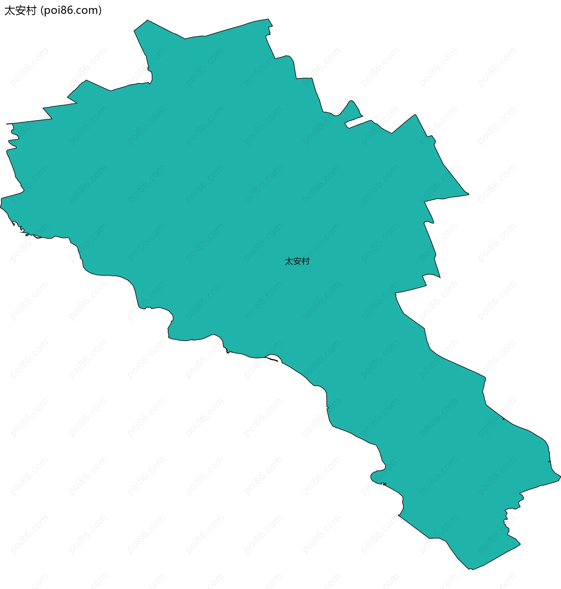 太安村边界地图