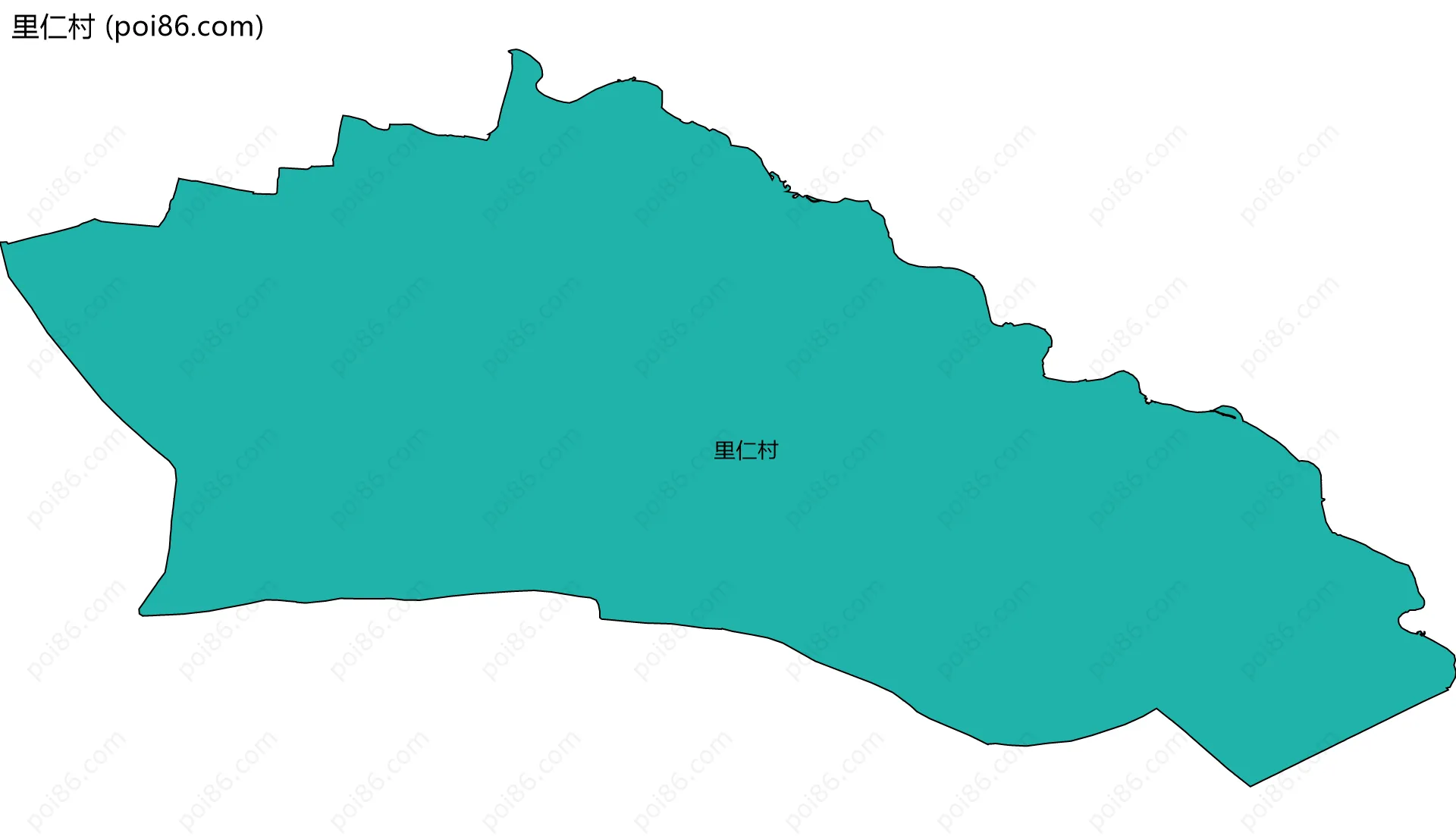 里仁村边界地图