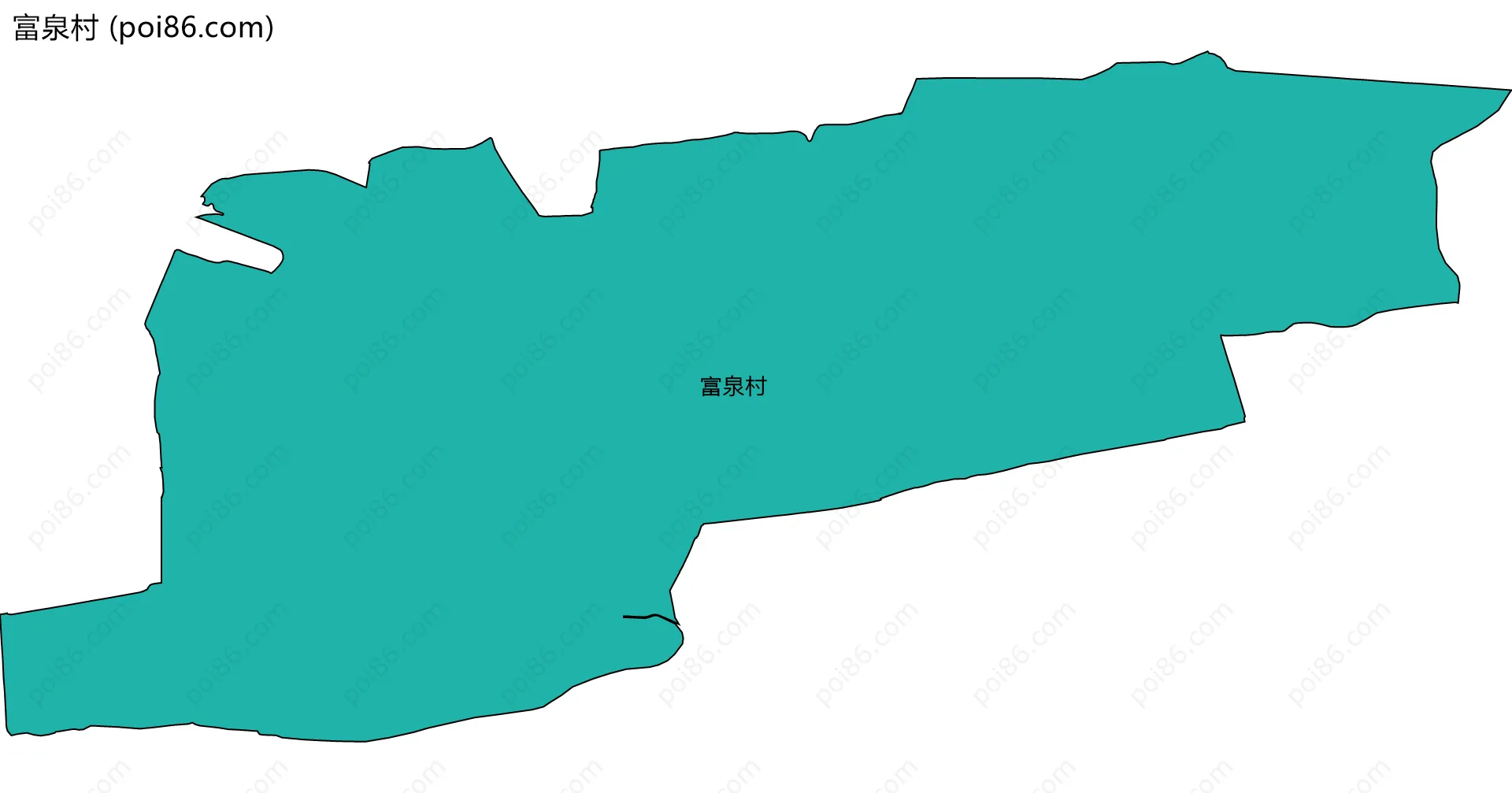 富泉村边界地图