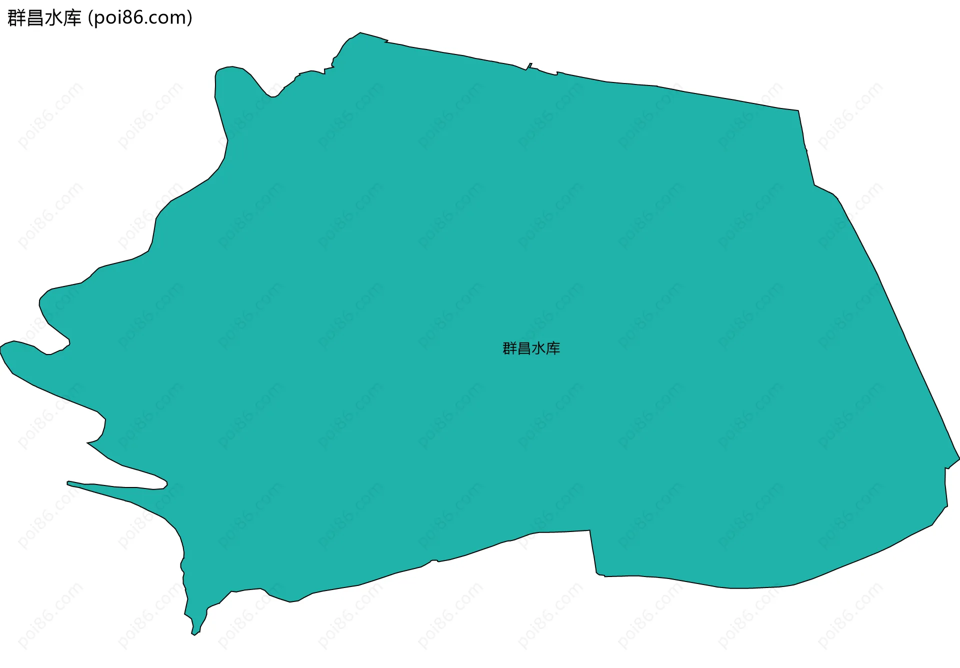 群昌水库边界地图