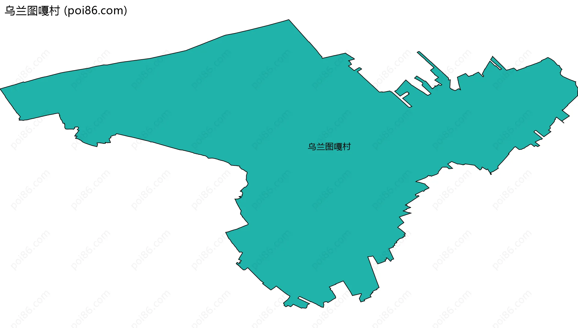 乌兰图嘎村边界地图