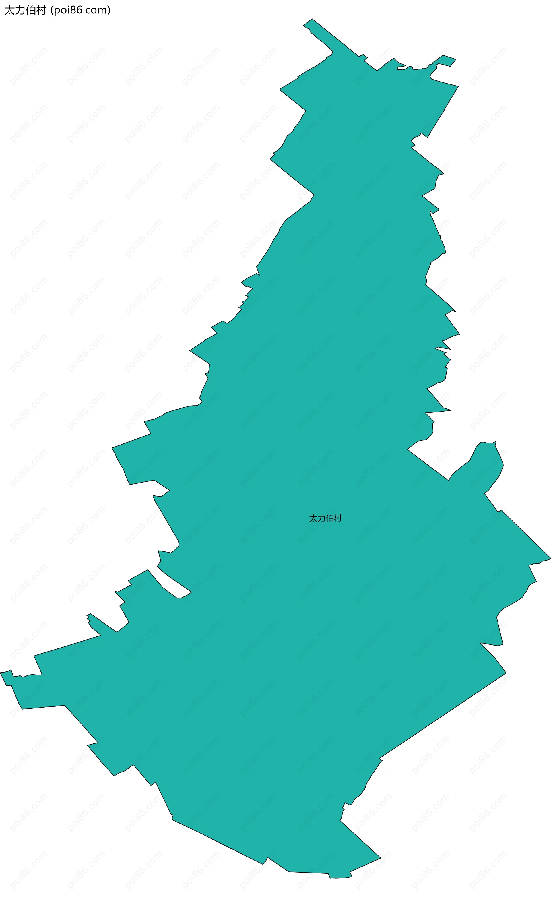 太力伯村边界地图