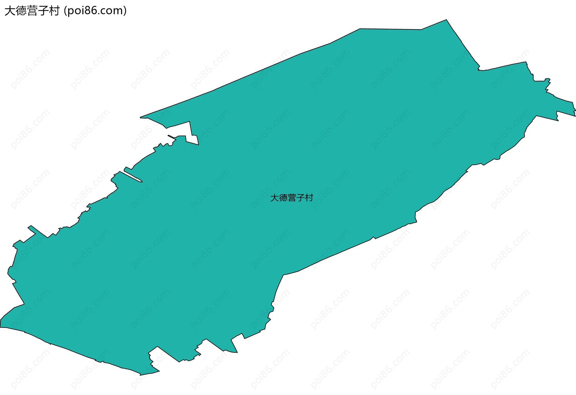 大德营子村边界地图