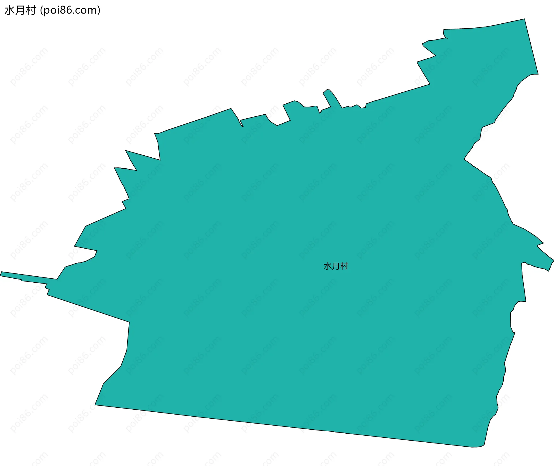 水月村边界地图