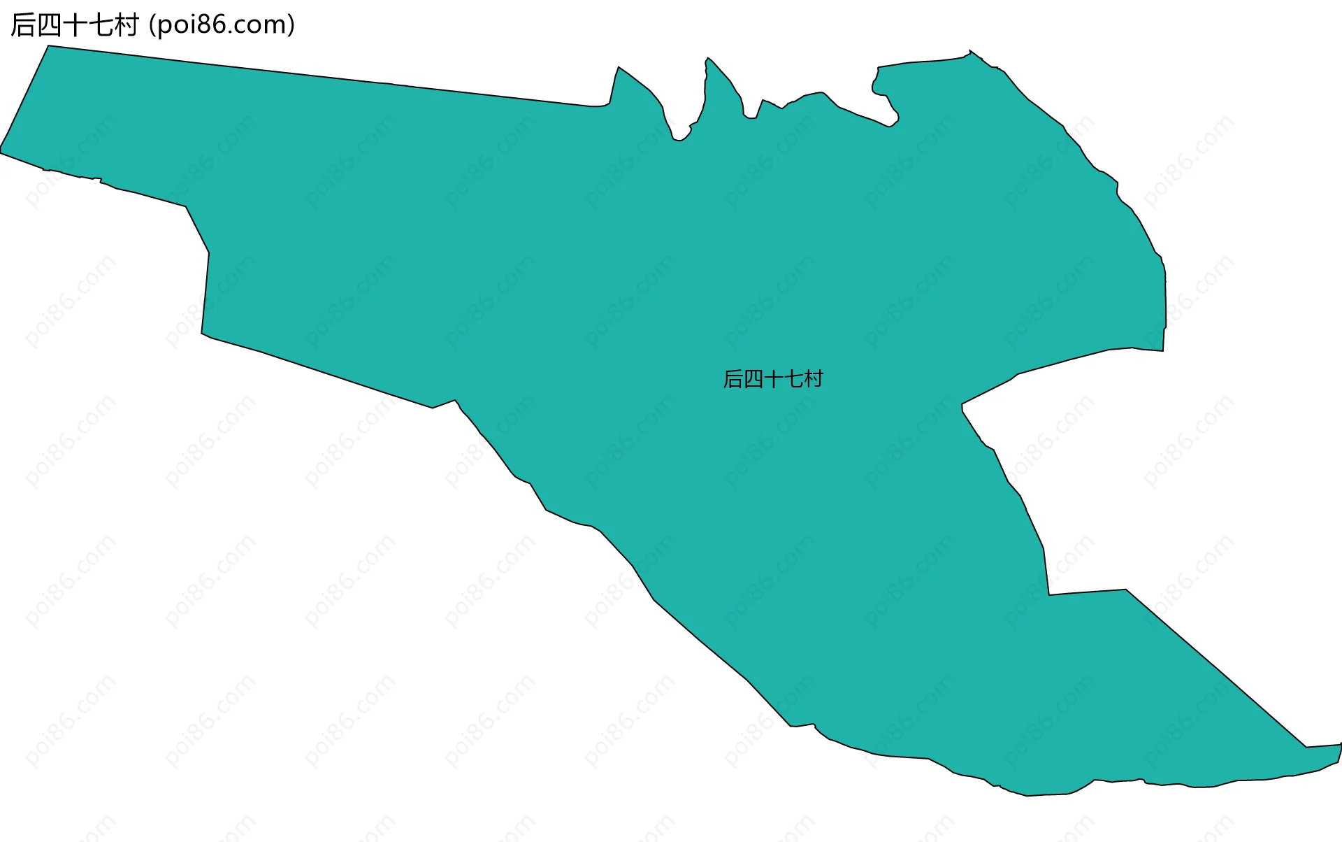 后四十七村边界地图