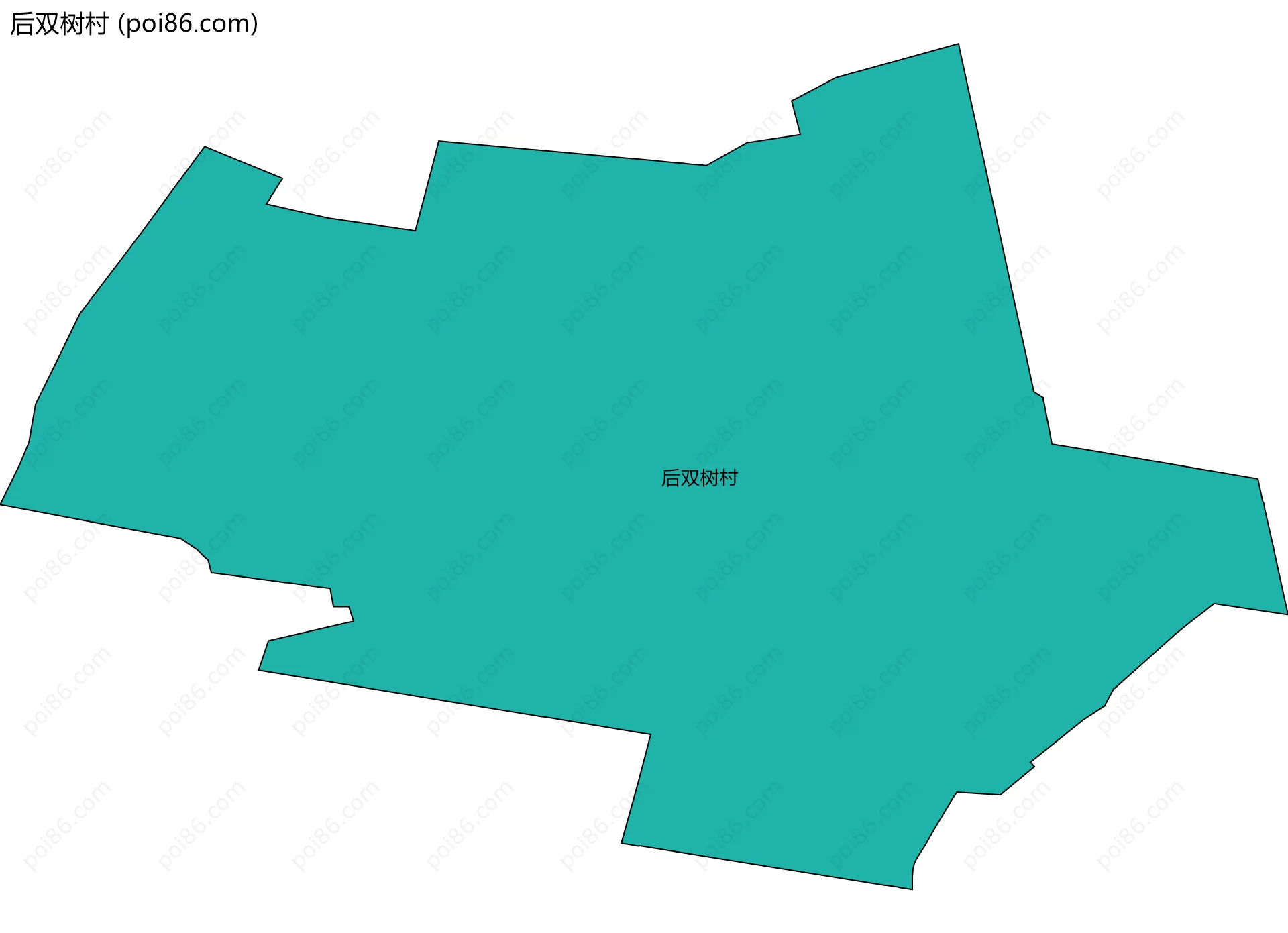 后双树村边界地图
