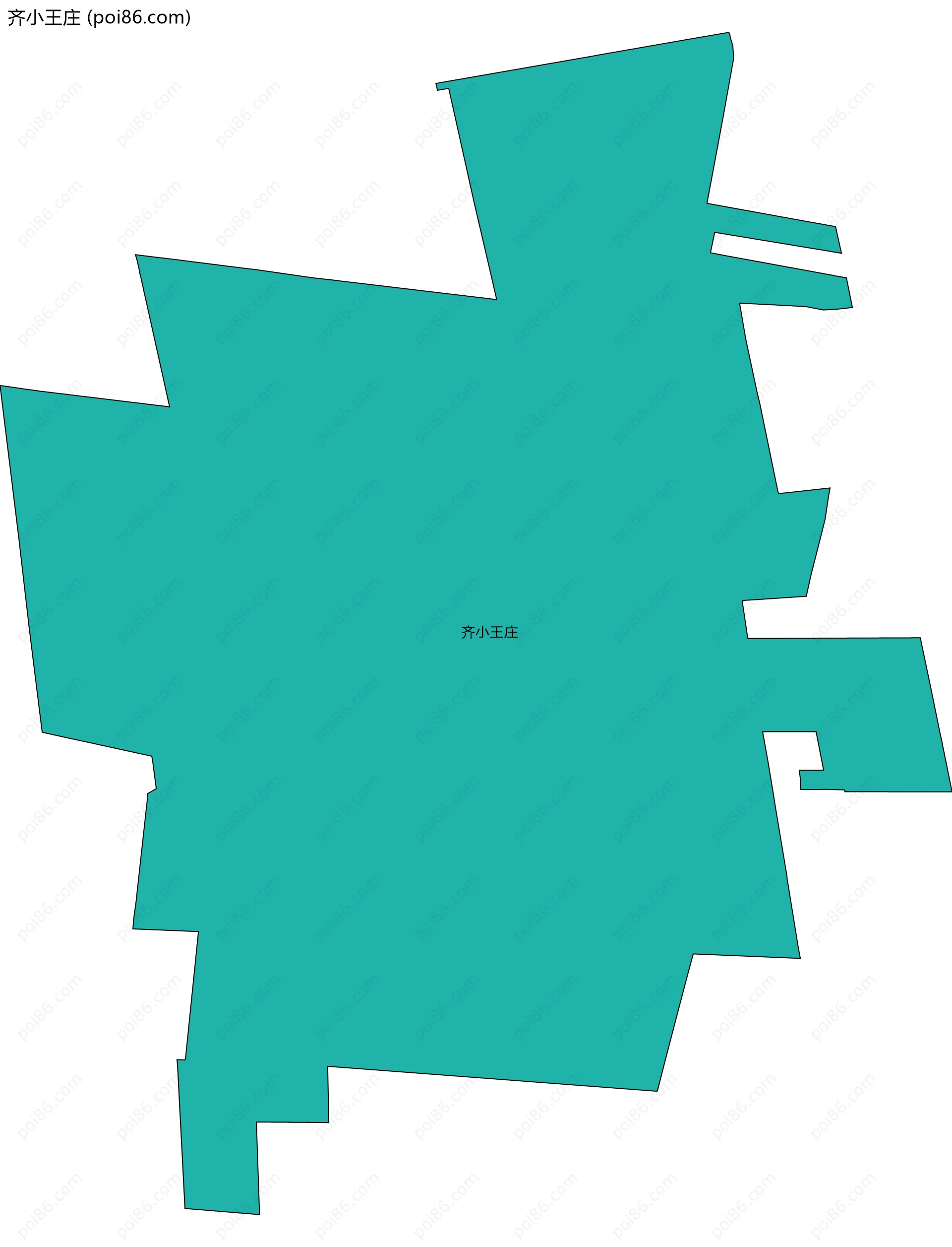 齐小王庄边界地图