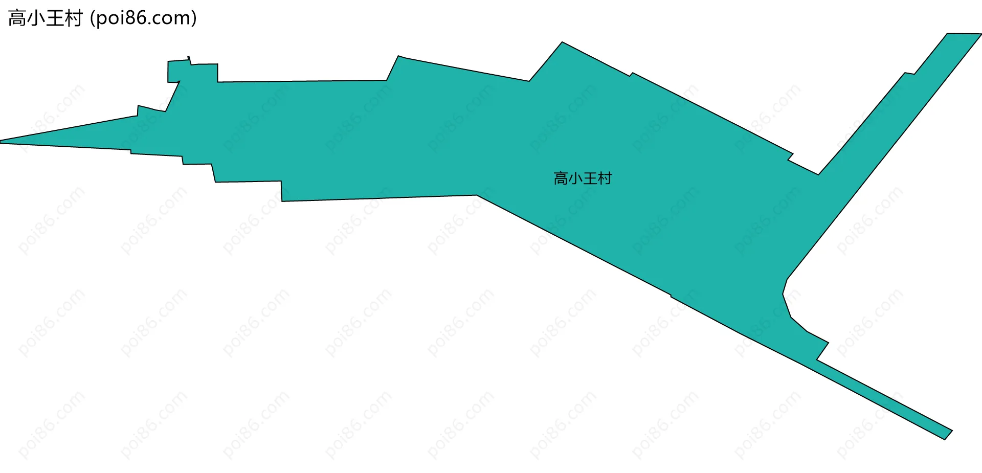 高小王村边界地图