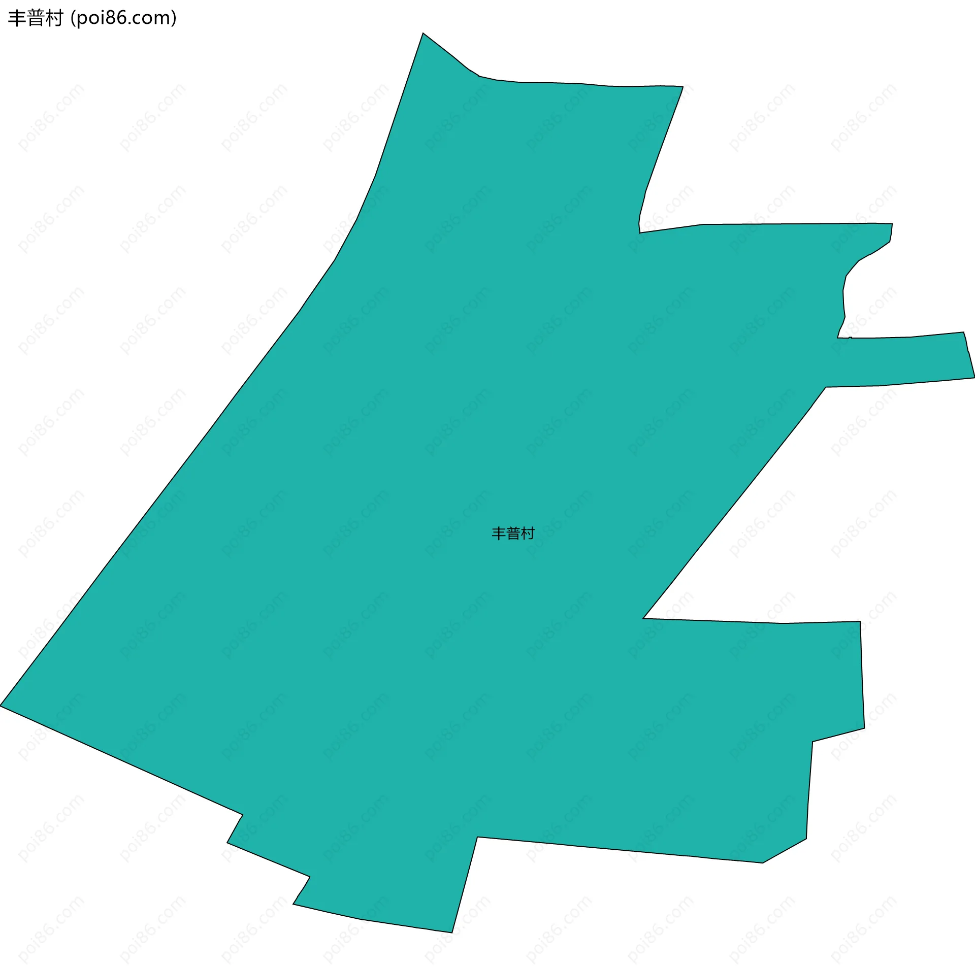 丰普村边界地图