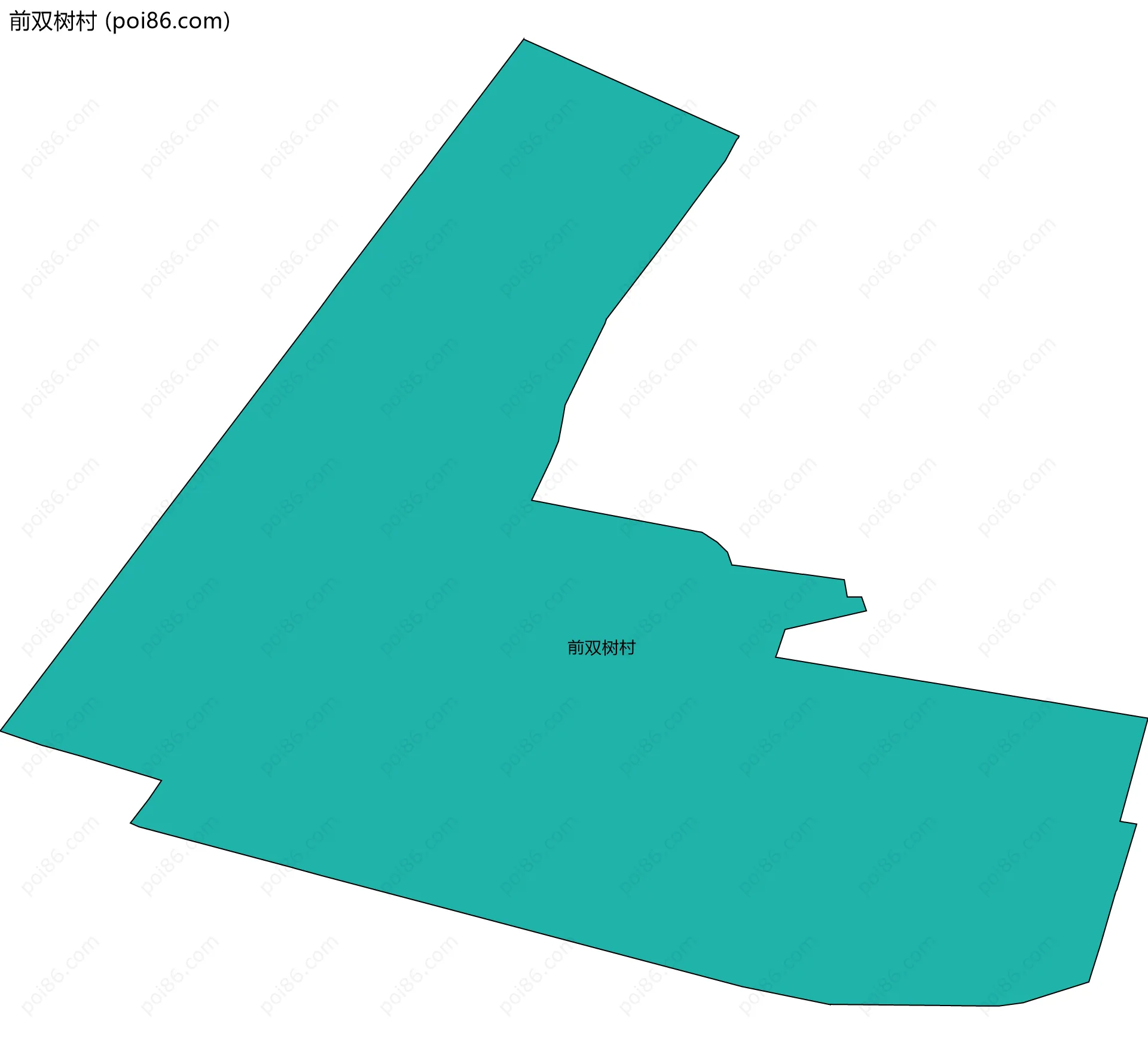 前双树村边界地图