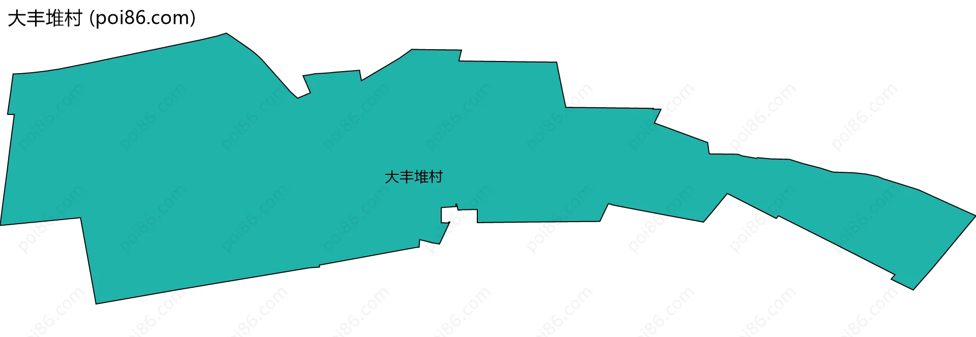 大丰堆村边界地图