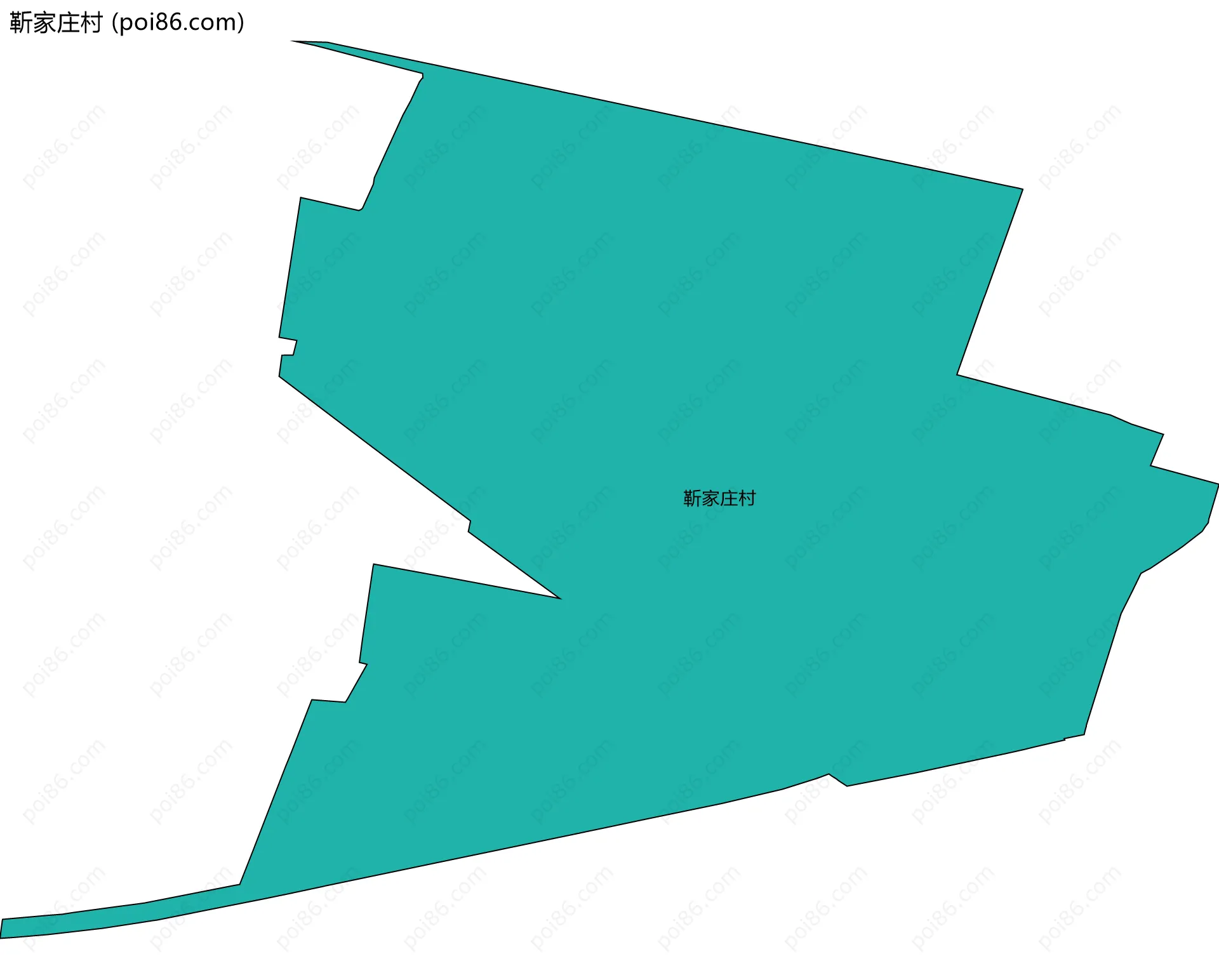 靳家庄村边界地图