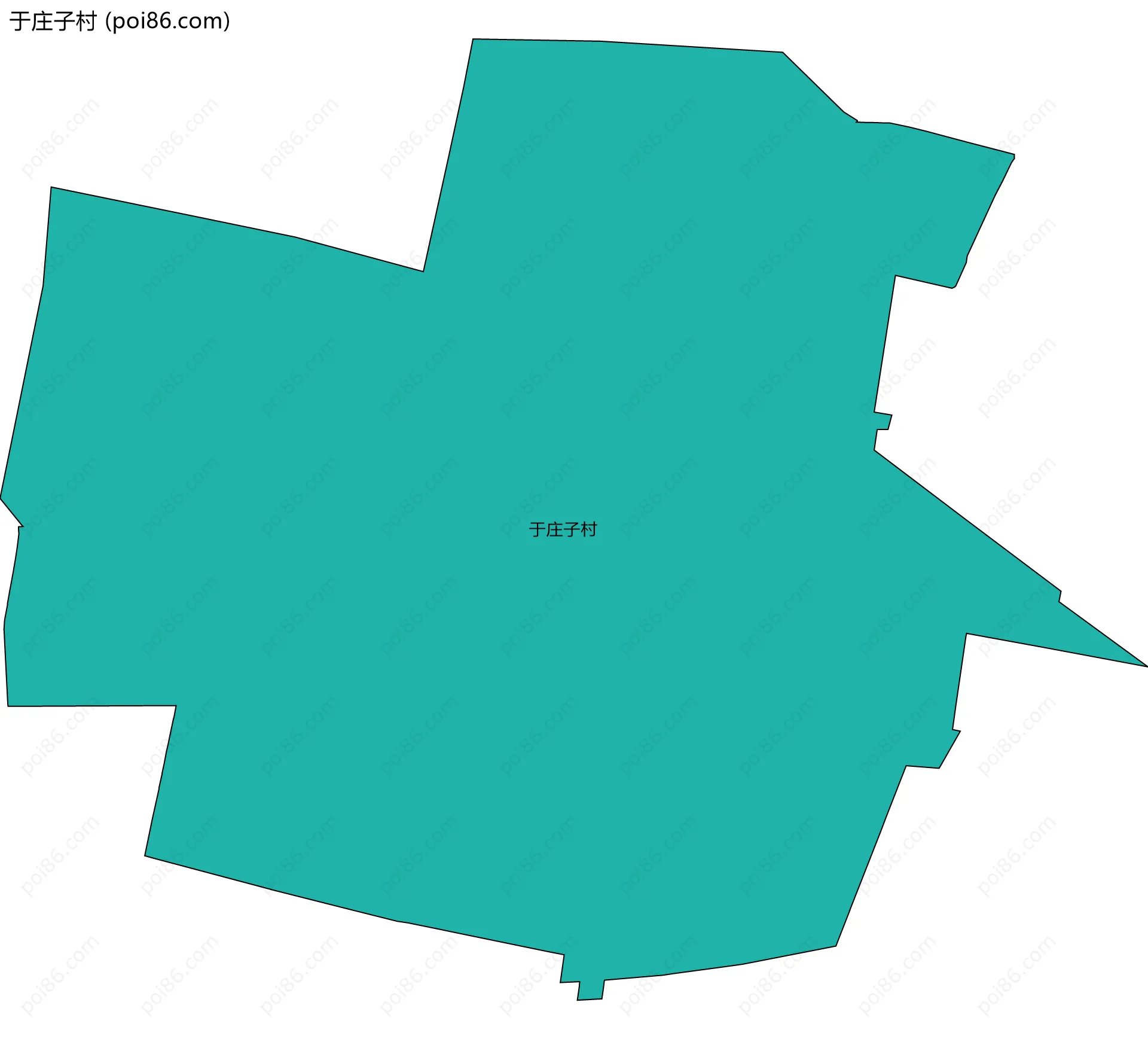 于庄子村边界地图