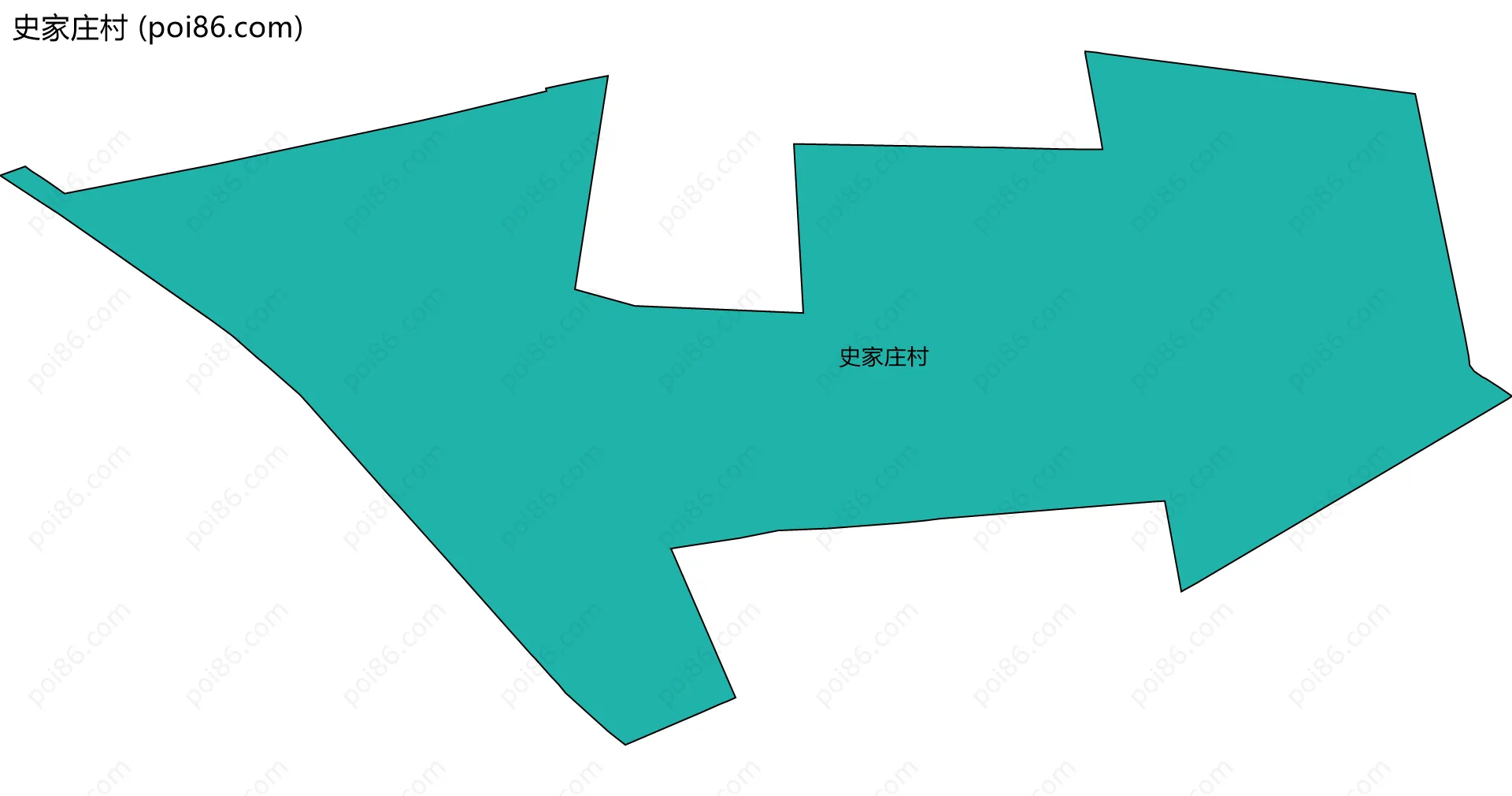 史家庄村边界地图