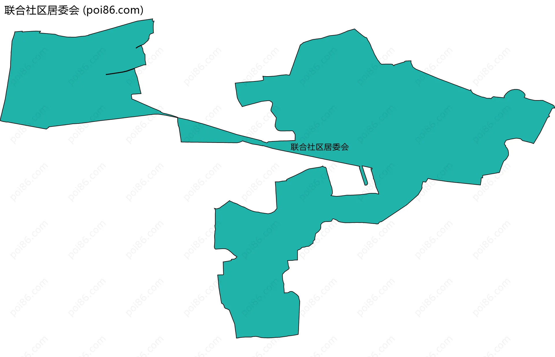联合社区居委会边界地图