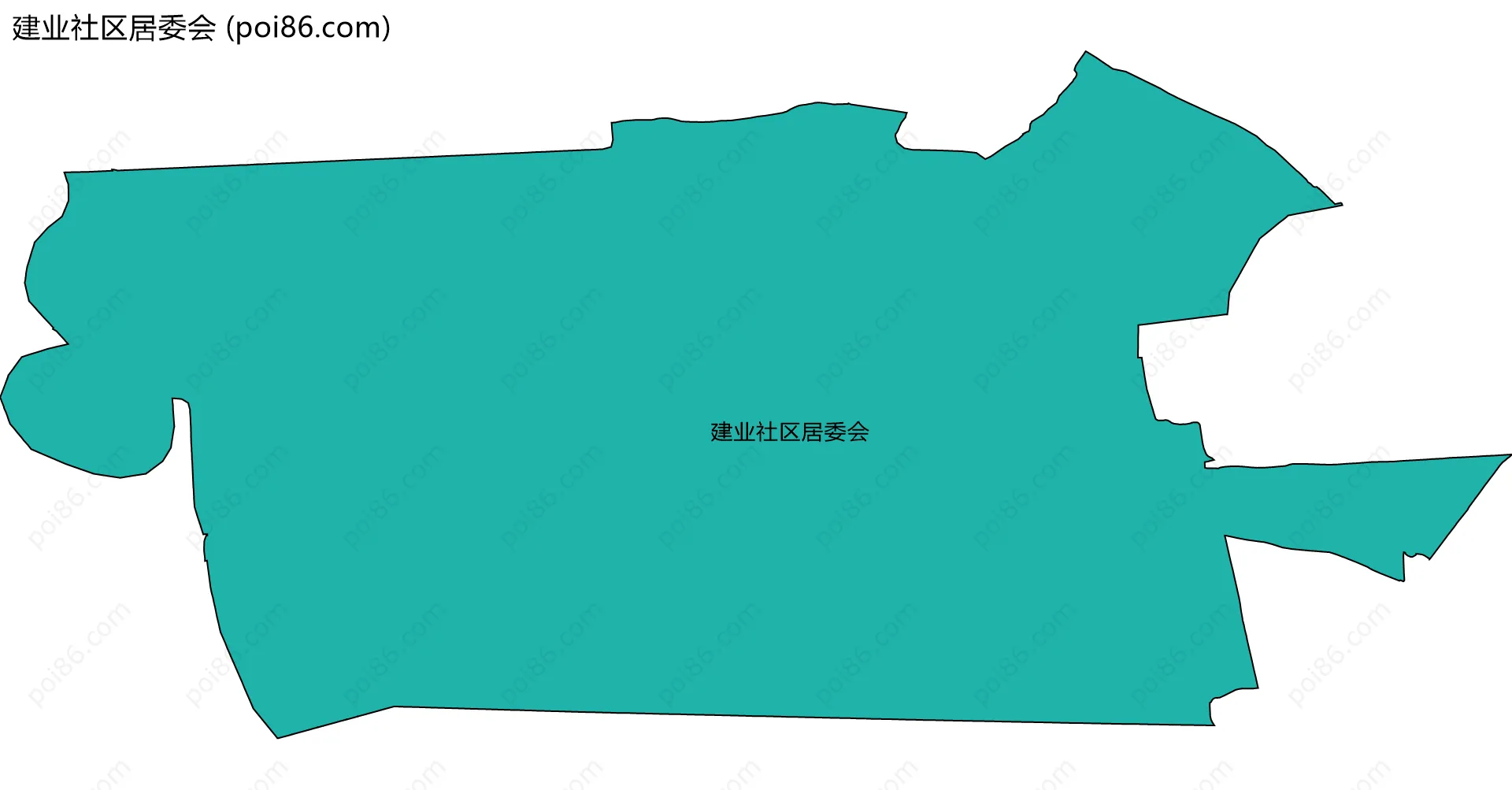 建业社区居委会边界地图