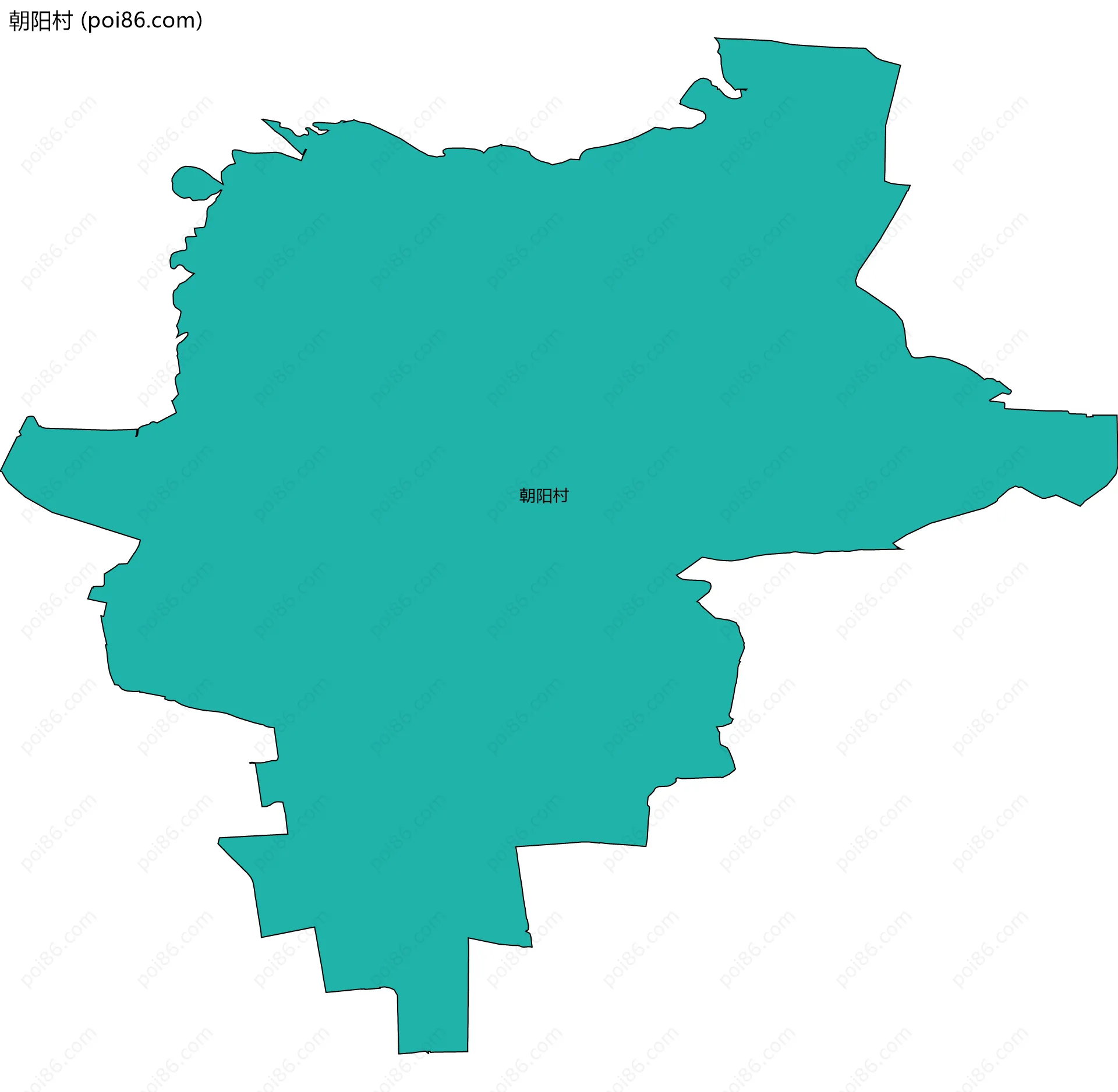 朝阳村边界地图