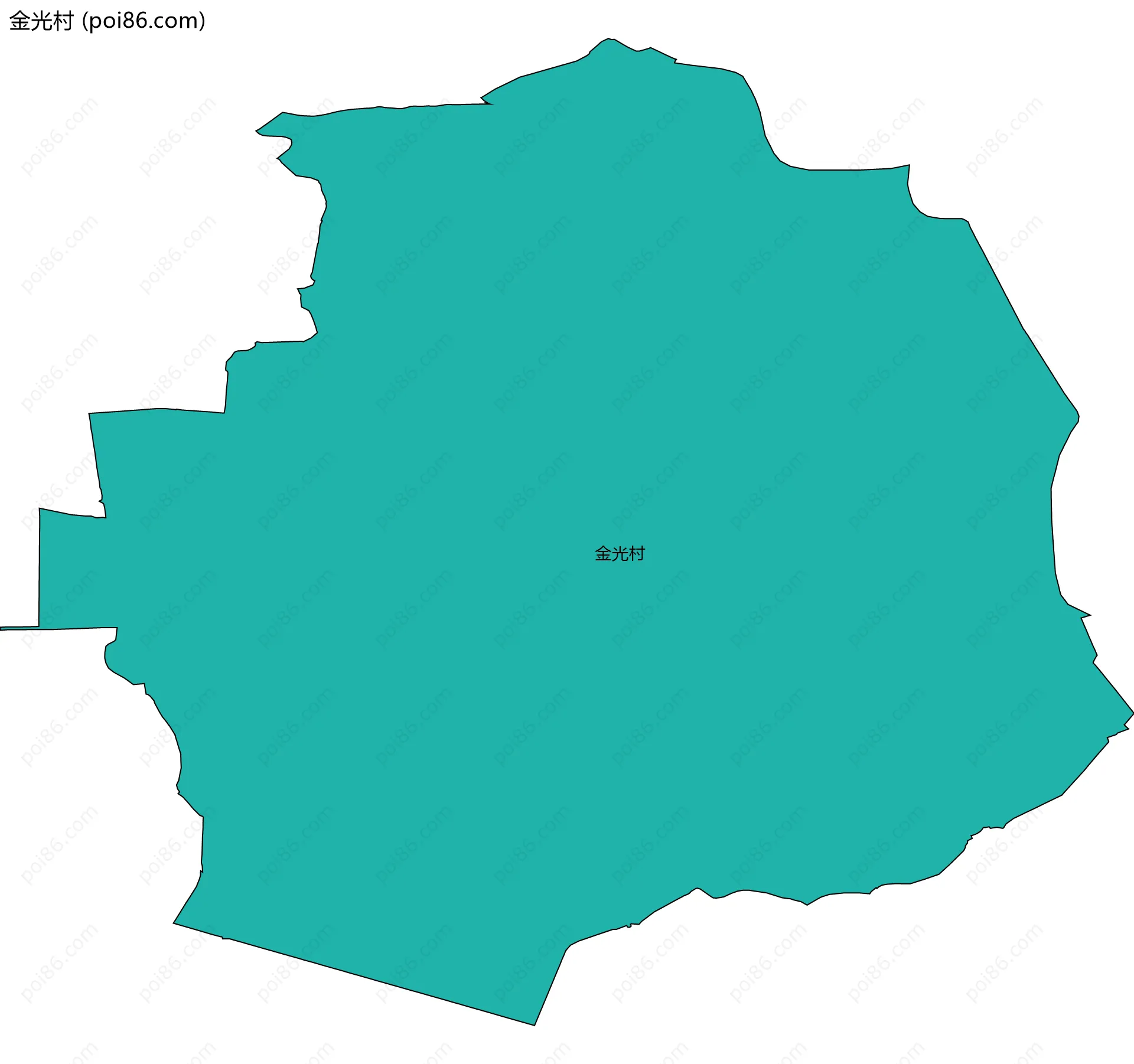 金光村边界地图