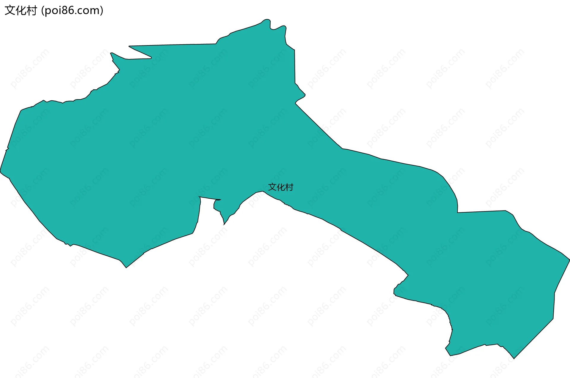 文化村边界地图