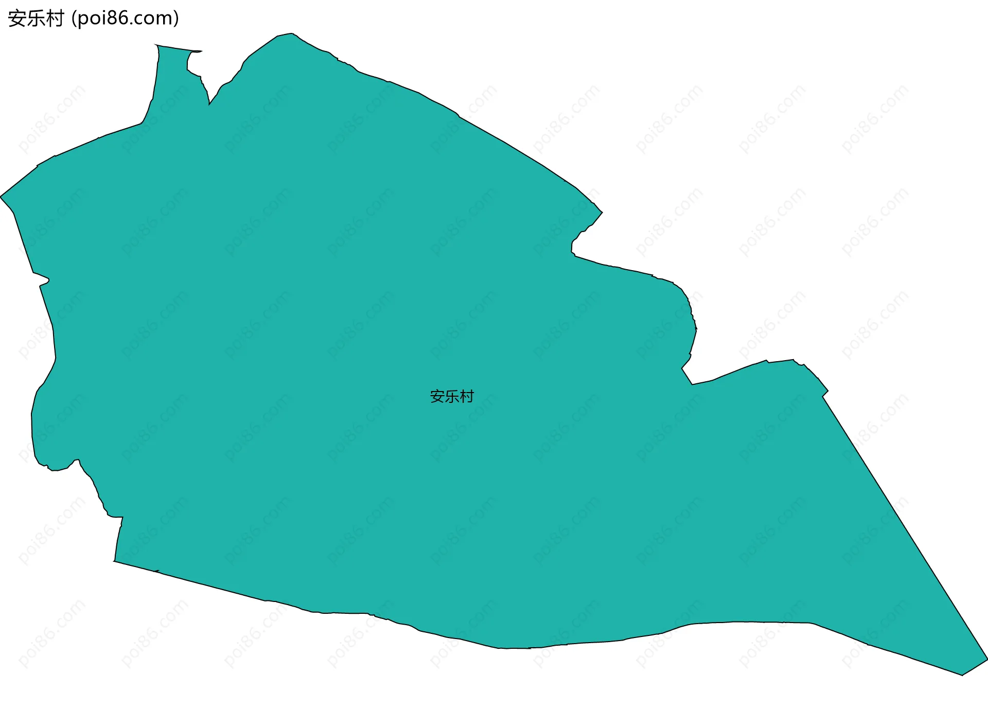 安乐村边界地图
