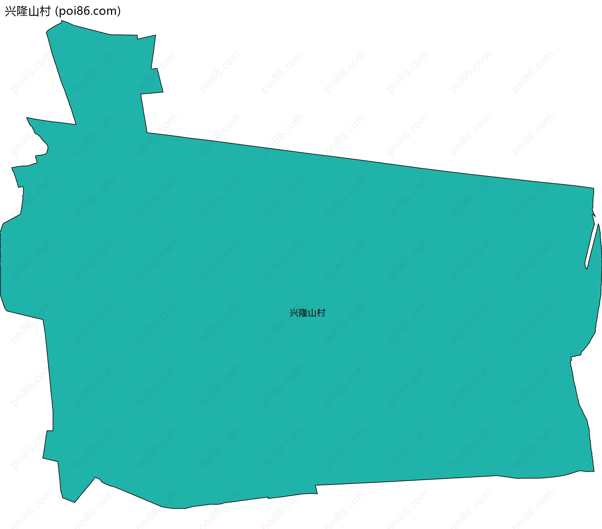 兴隆山村边界地图