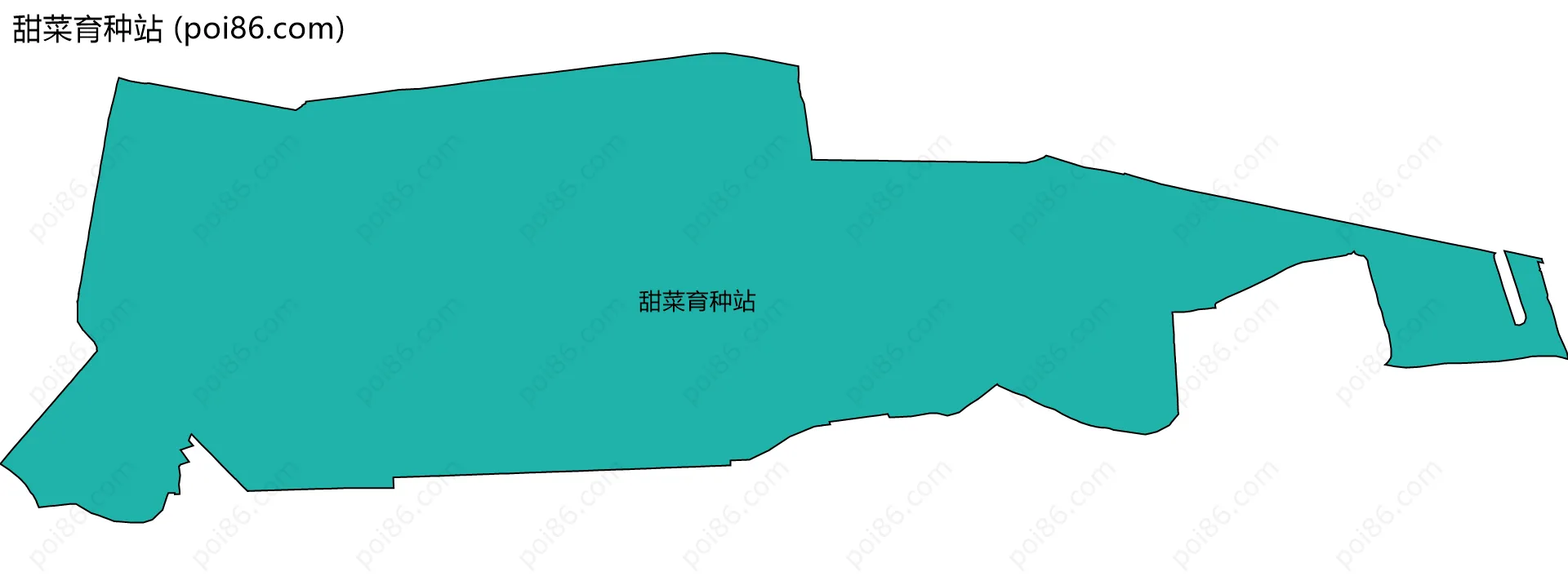 甜菜育种站边界地图