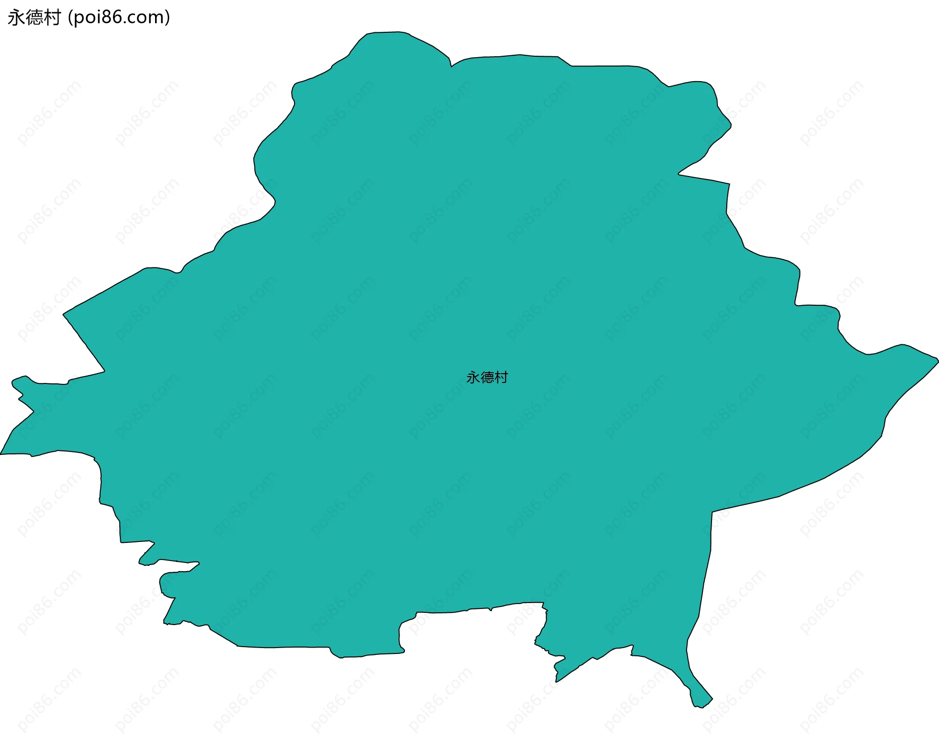 永德村边界地图