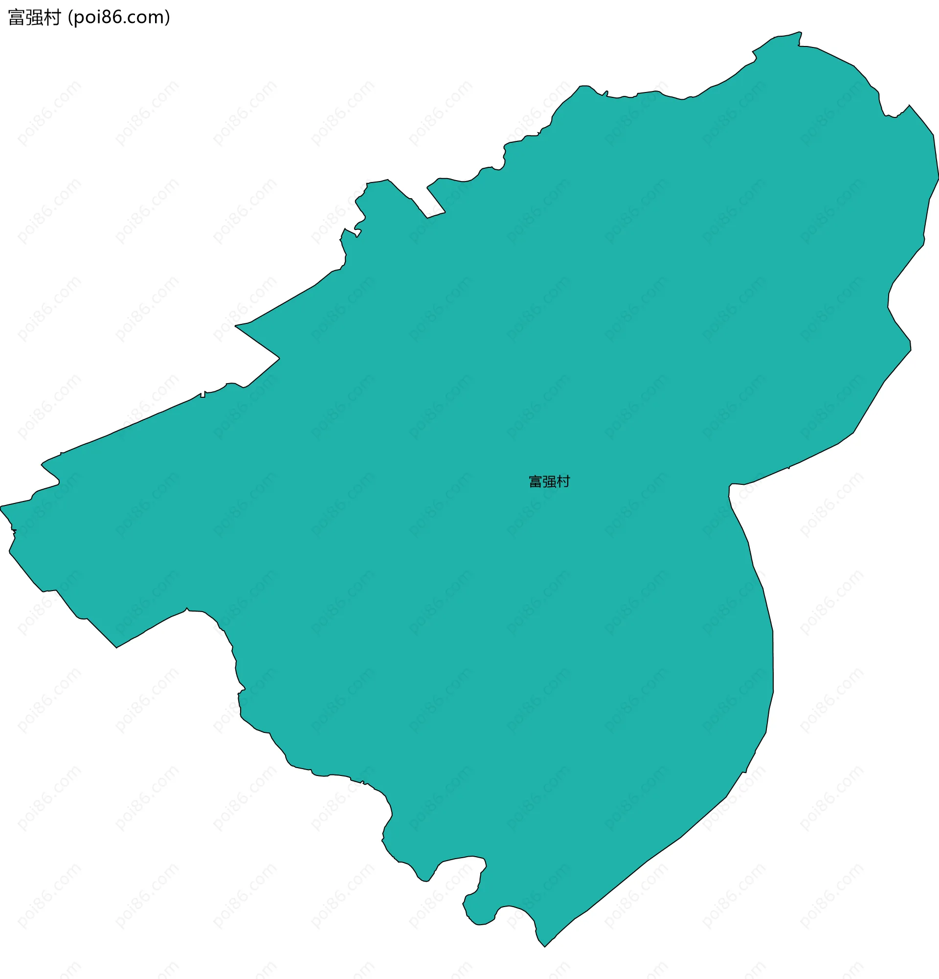 富强村边界地图