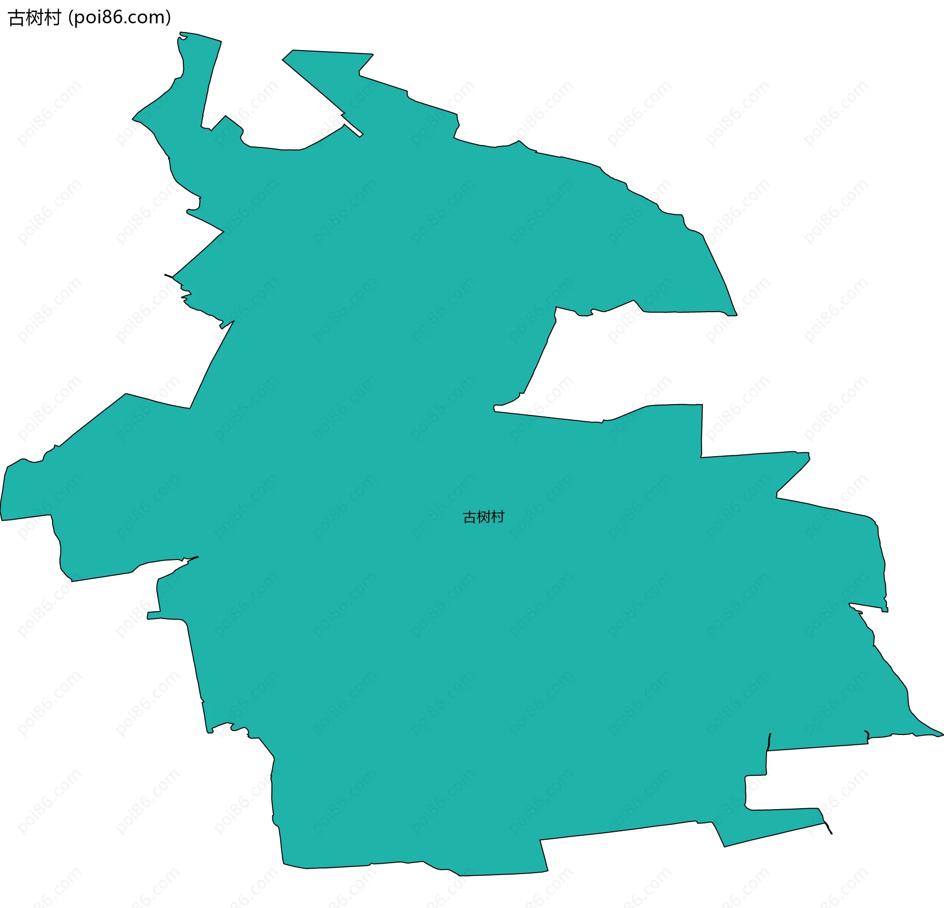 古树村边界地图