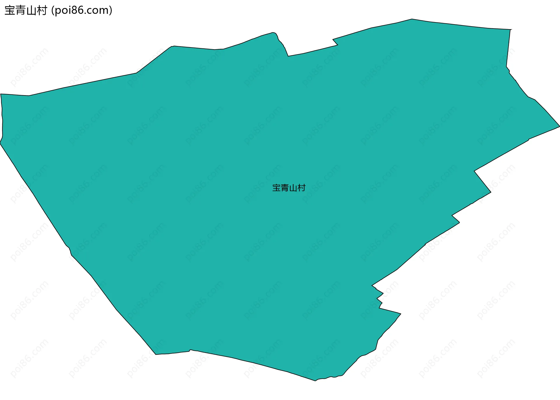 宝青山村边界地图
