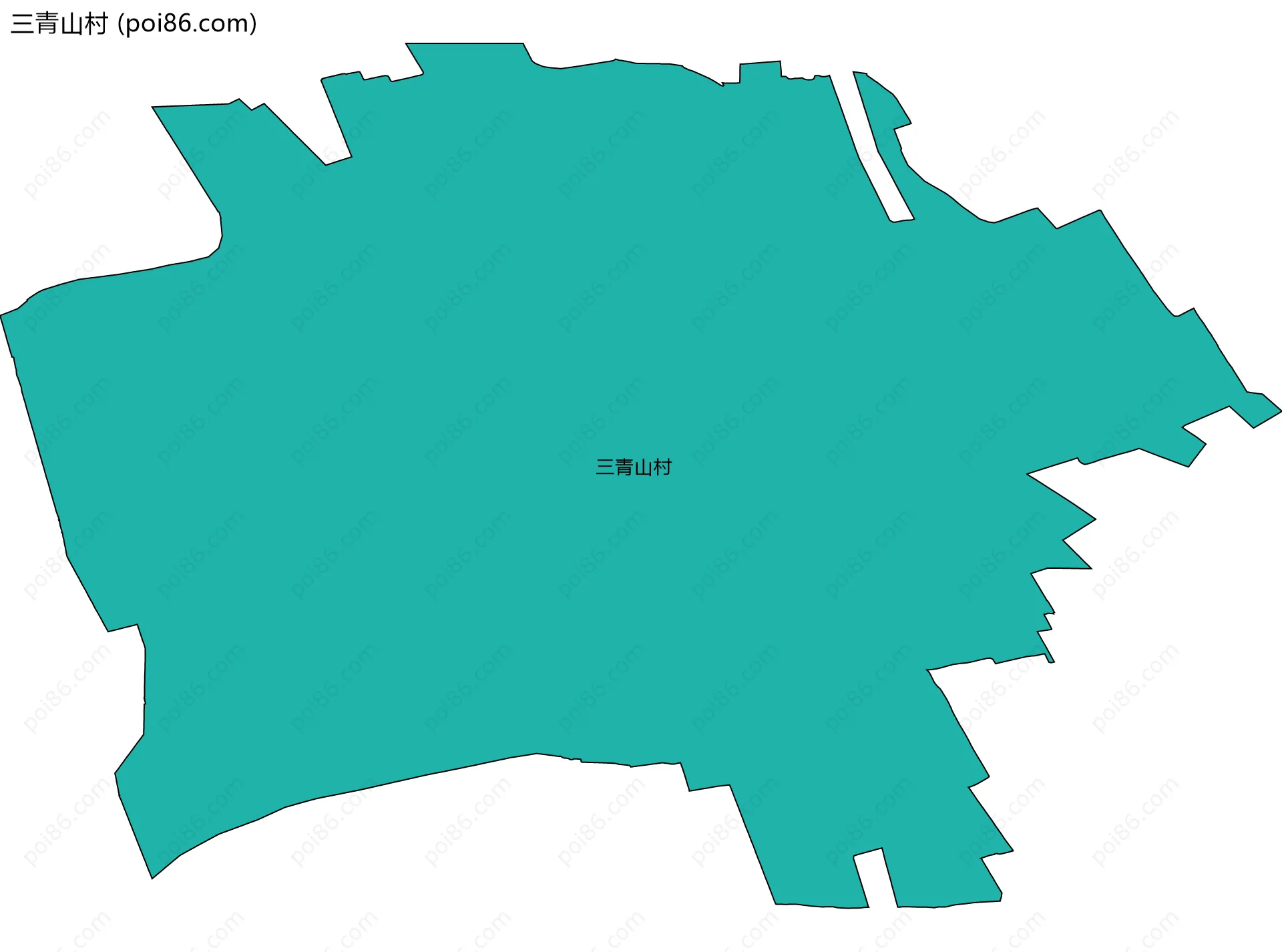 三青山村边界地图
