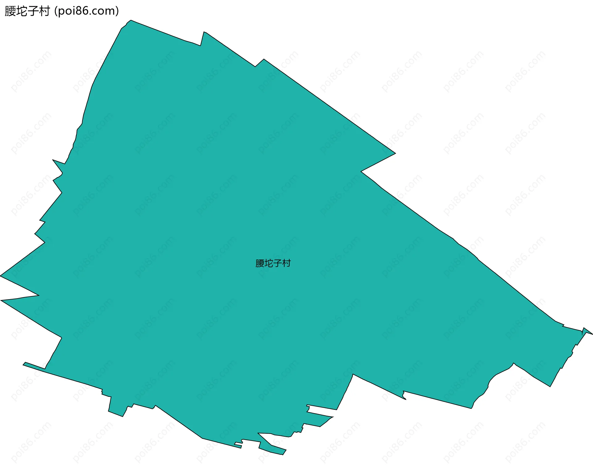 腰坨子村边界地图