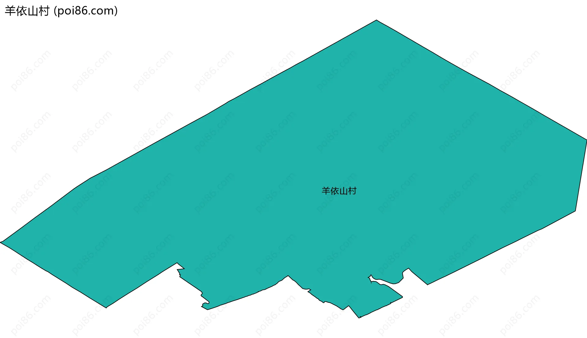 羊依山村边界地图