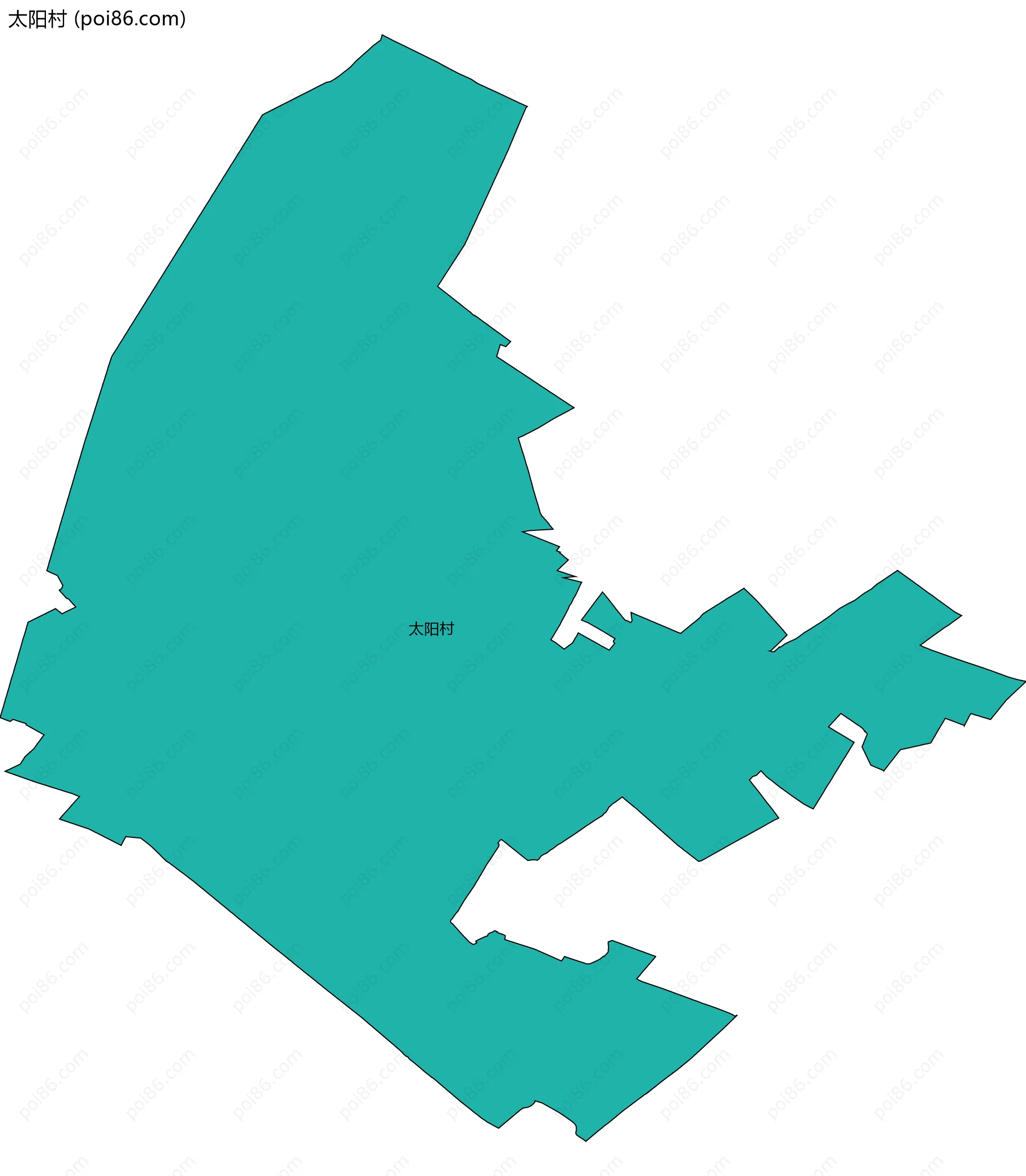 太阳村边界地图