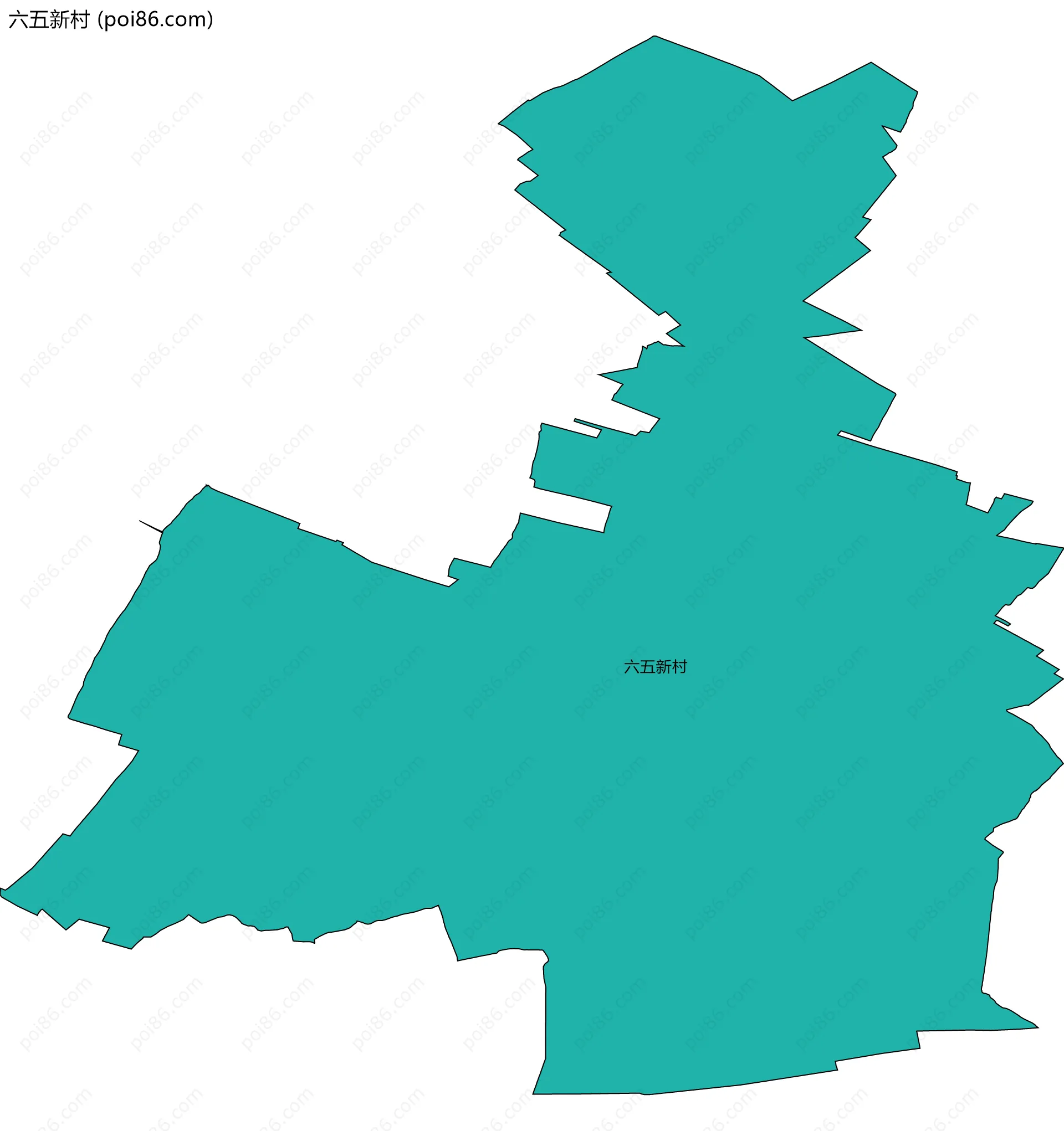 六五新村边界地图