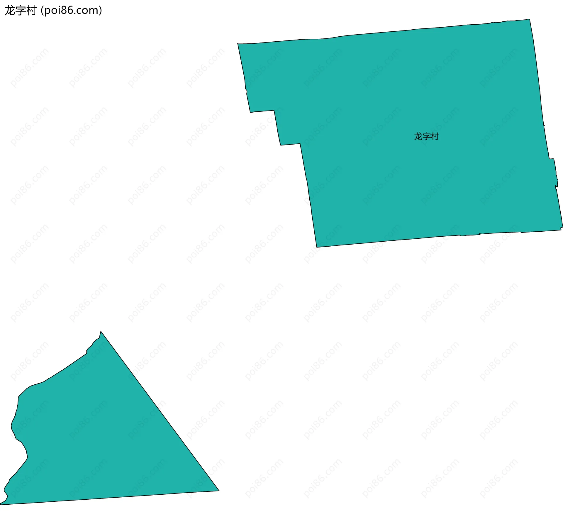 龙字村边界地图