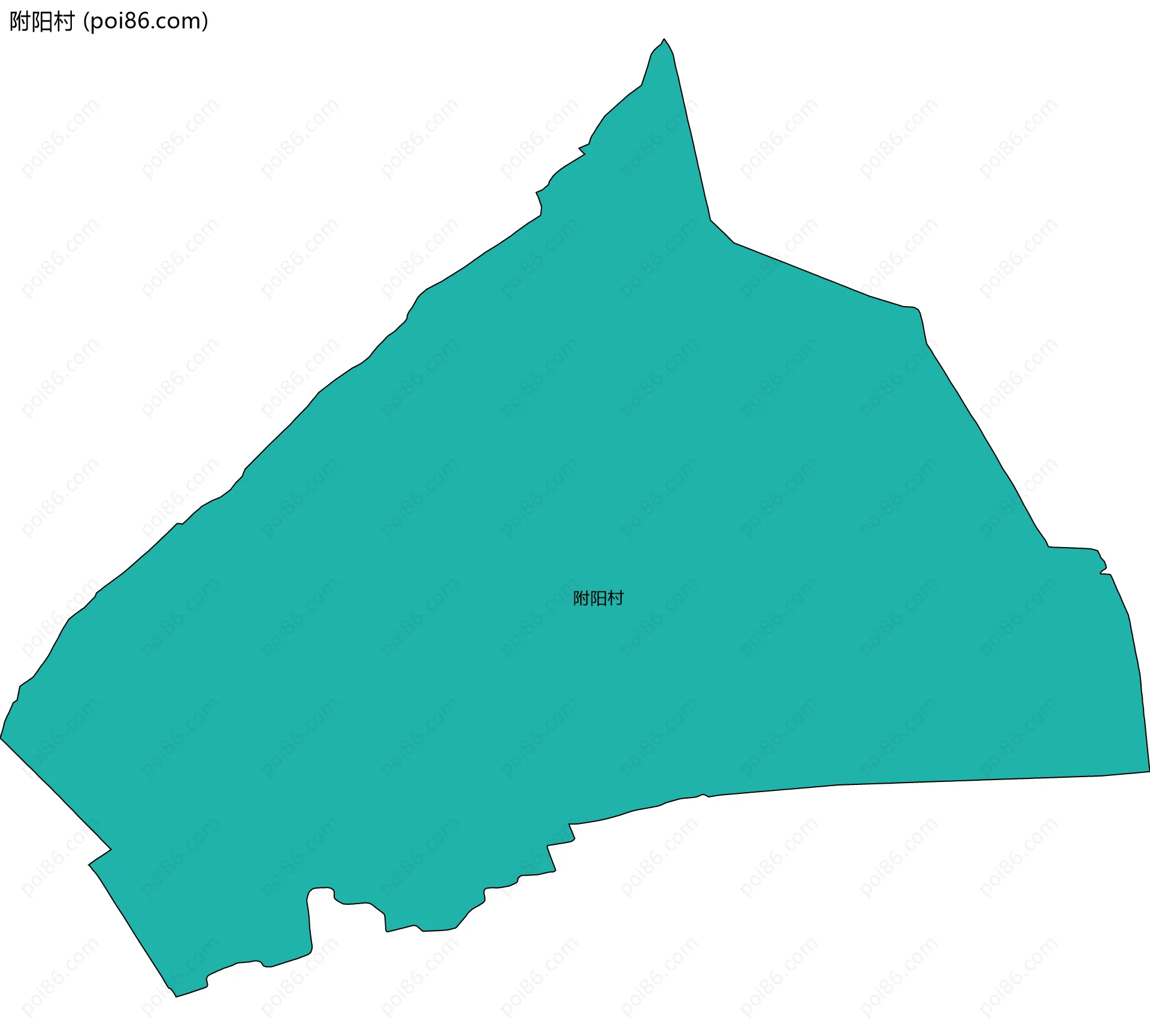 附阳村边界地图