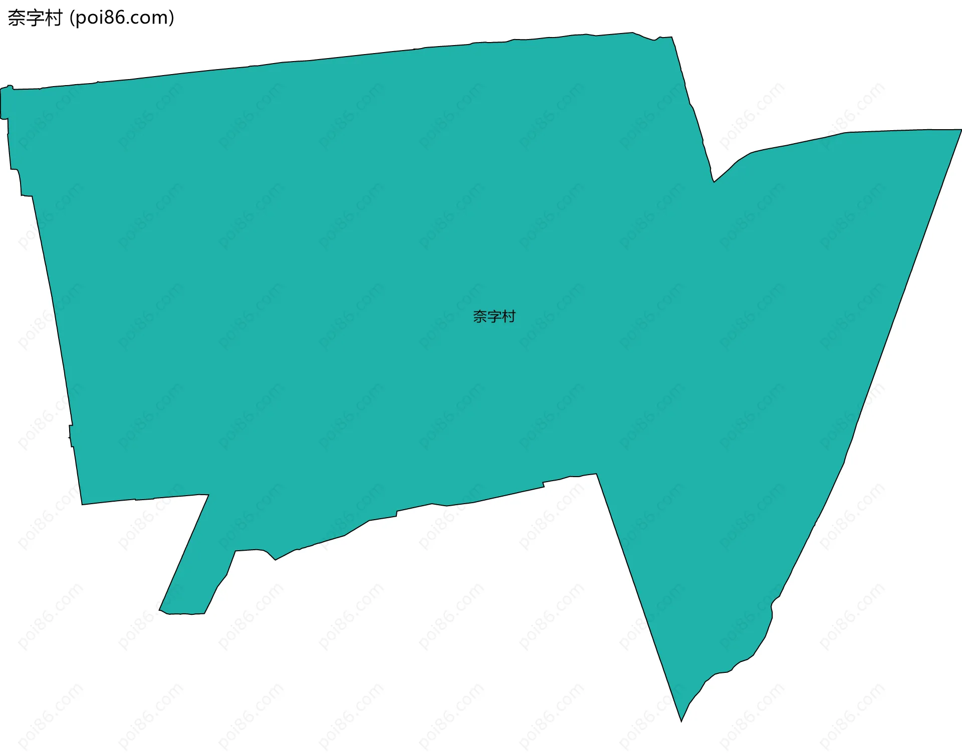 奈字村边界地图
