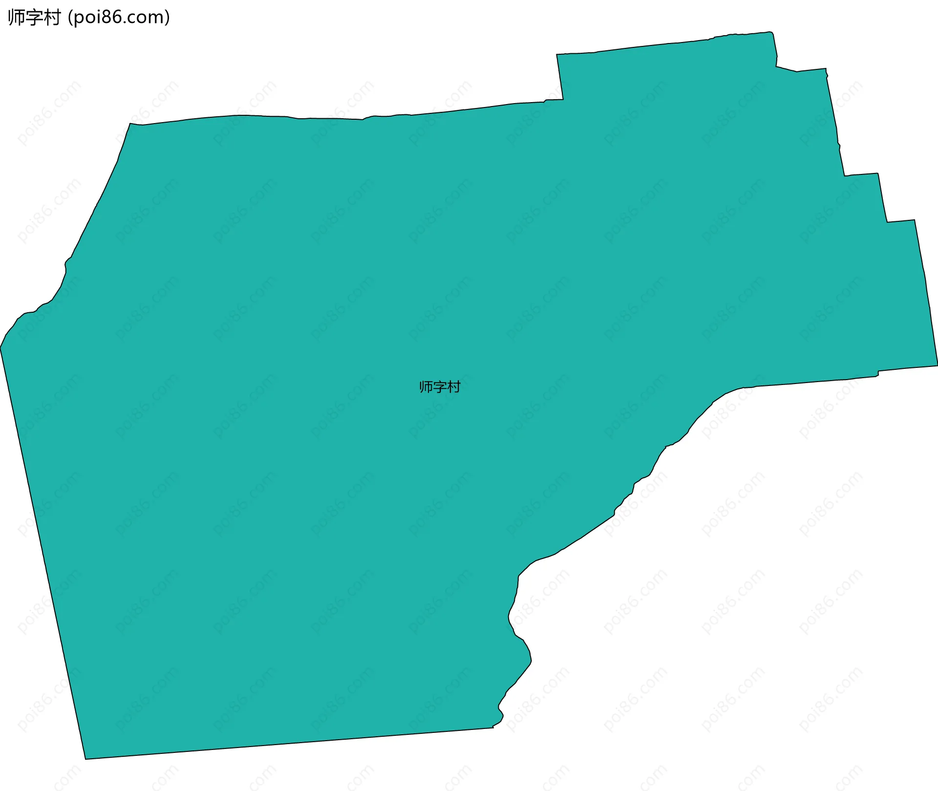 师字村边界地图