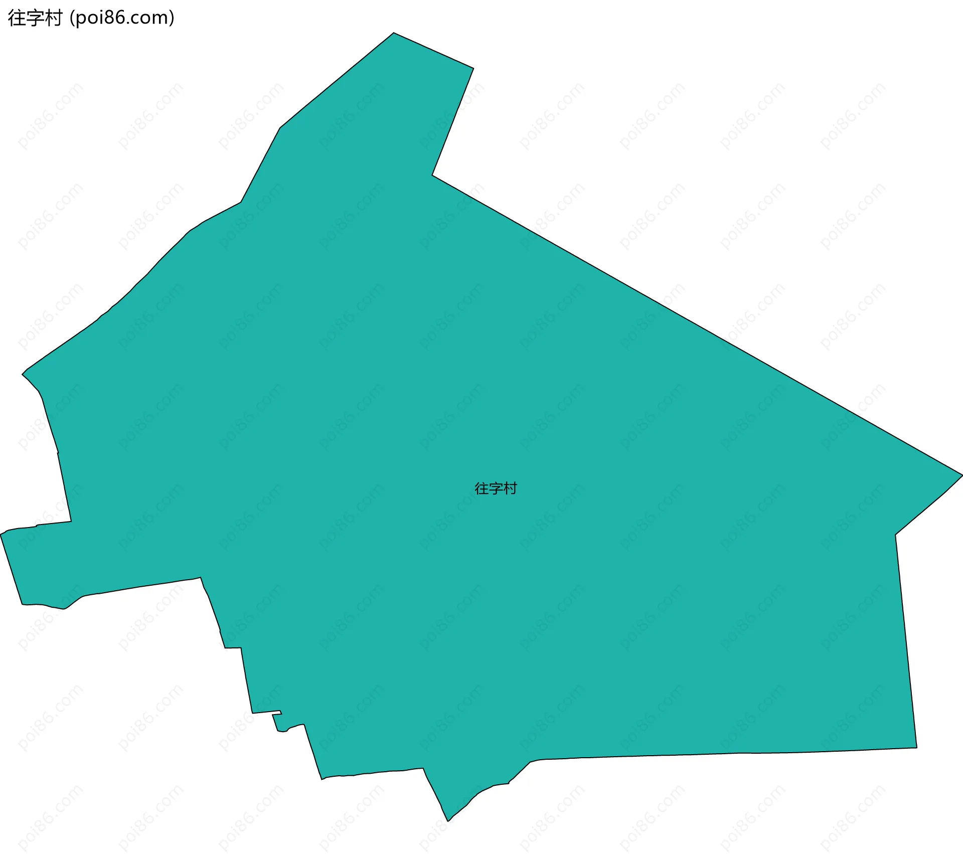 往字村边界地图