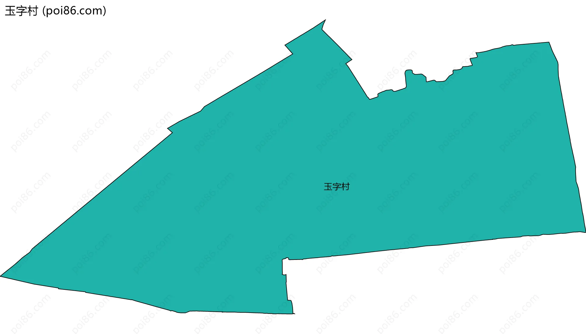 玉字村边界地图