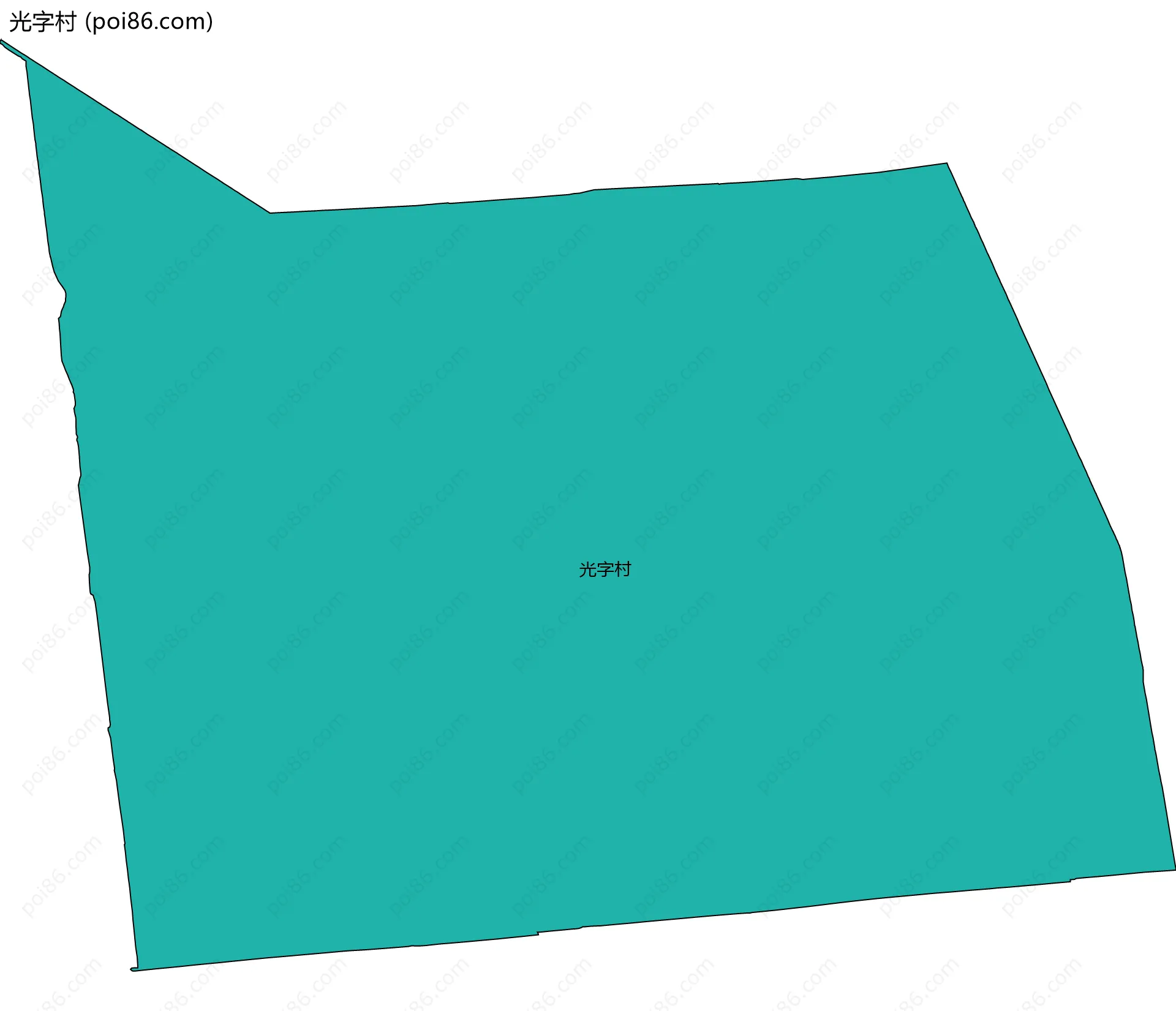 光字村边界地图