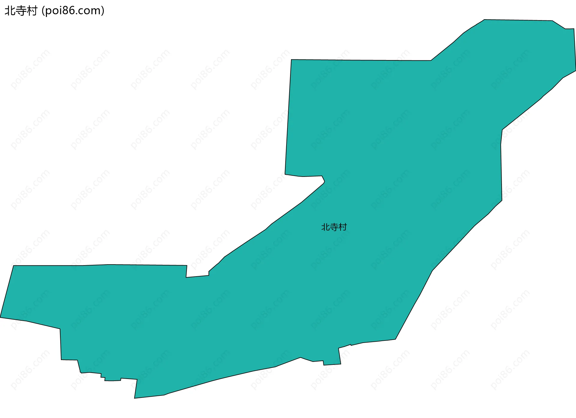 北寺村边界地图
