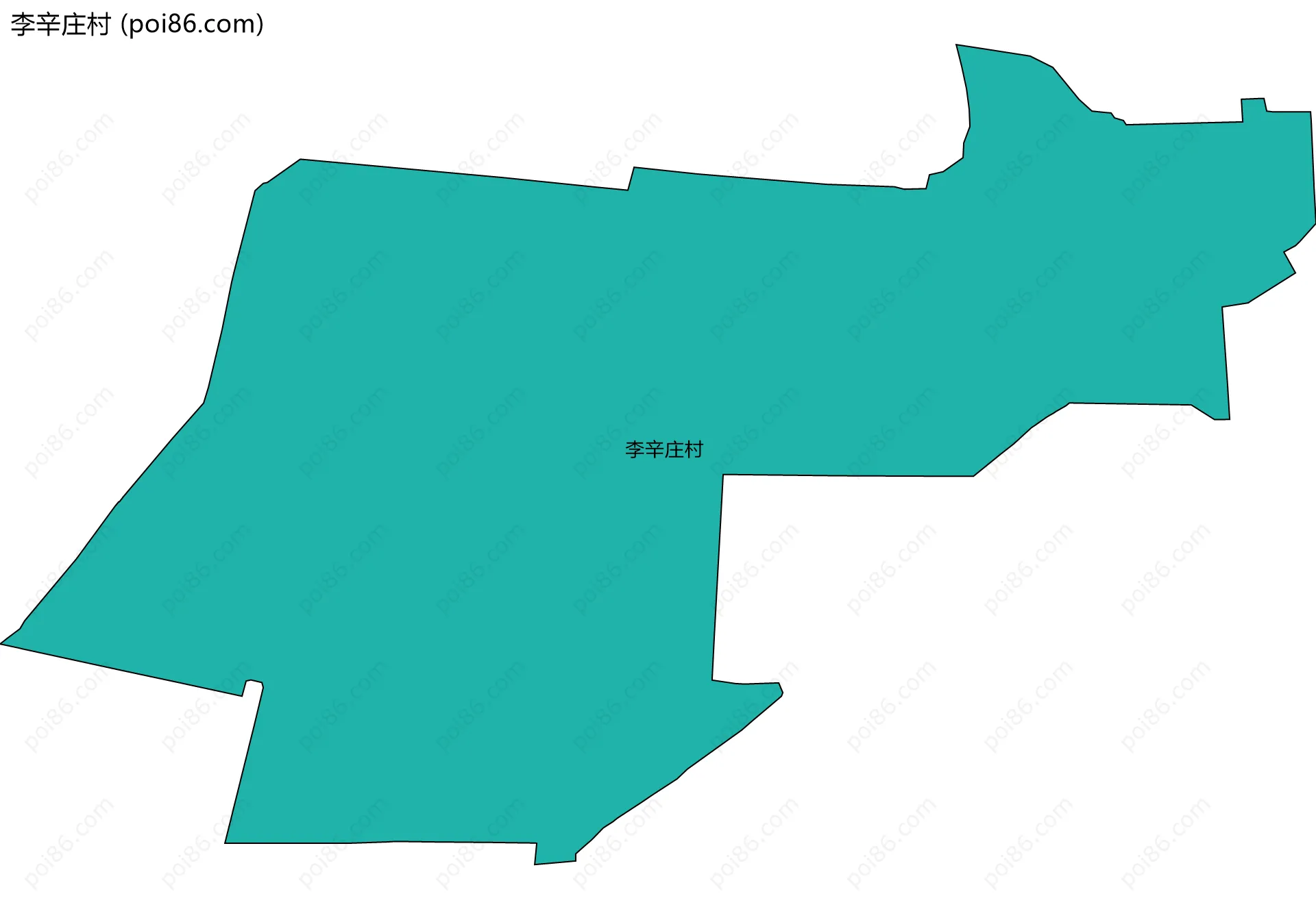 李辛庄村边界地图