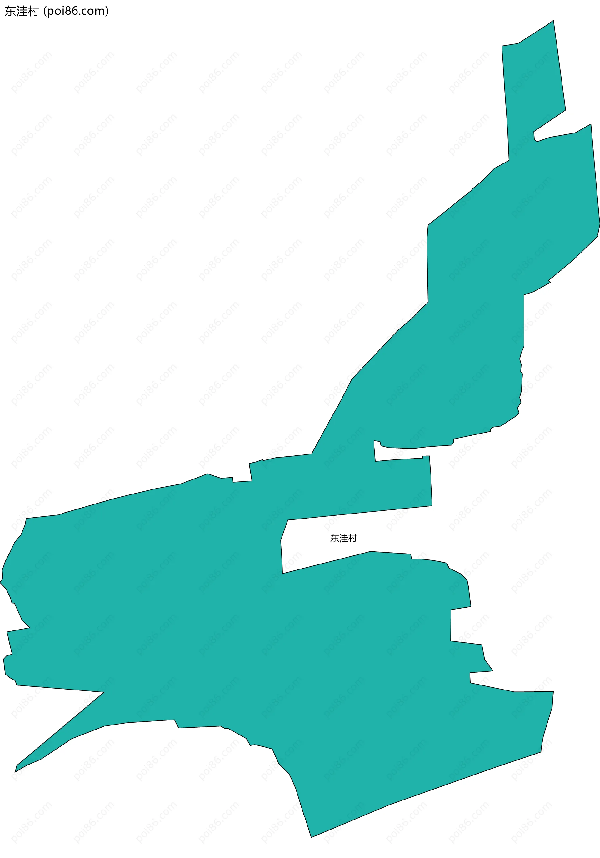 东洼村边界地图