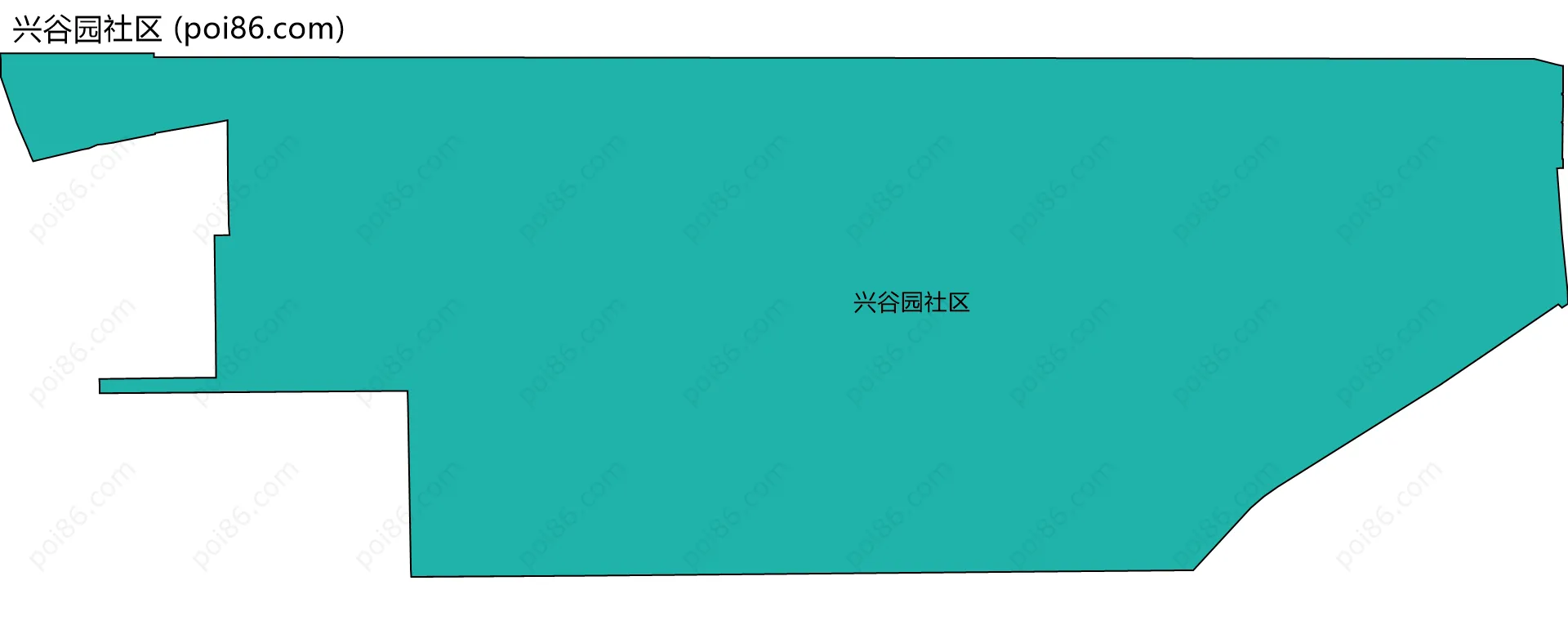 兴谷园社区边界地图